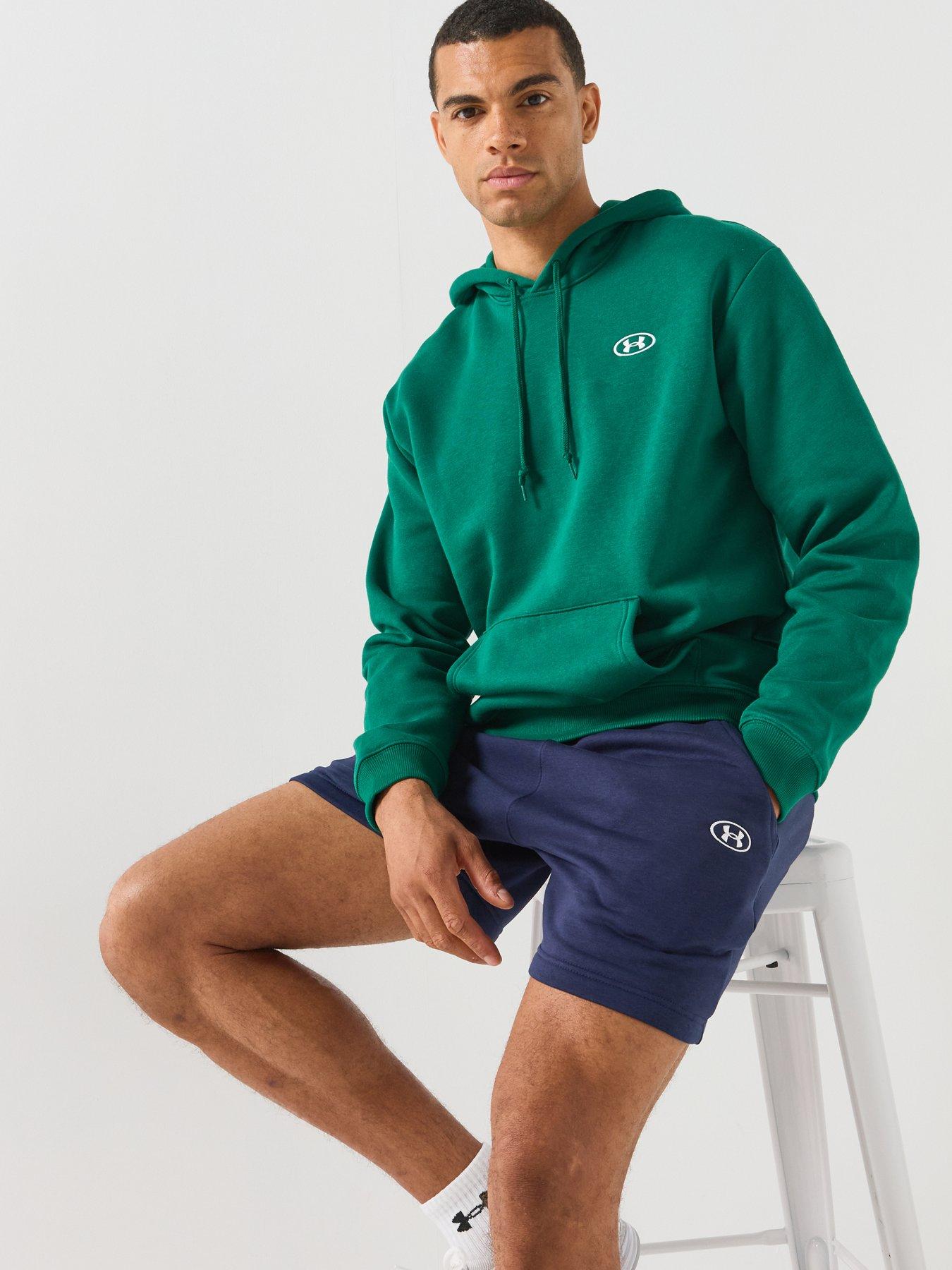 Image 4 of 6 of UNDER ARMOUR Men's Training Rival Fleece Shorts - Navy