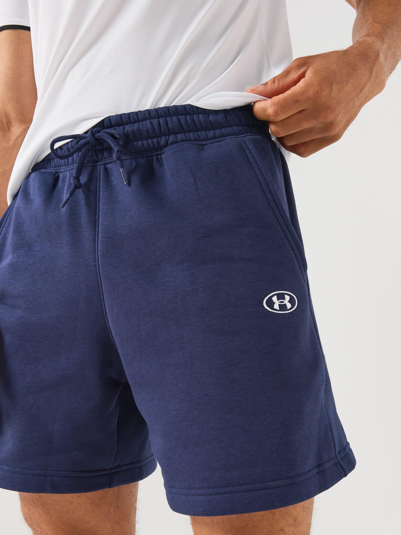 Image 5 of 6 of UNDER ARMOUR Men's Training Rival Fleece Shorts - Navy