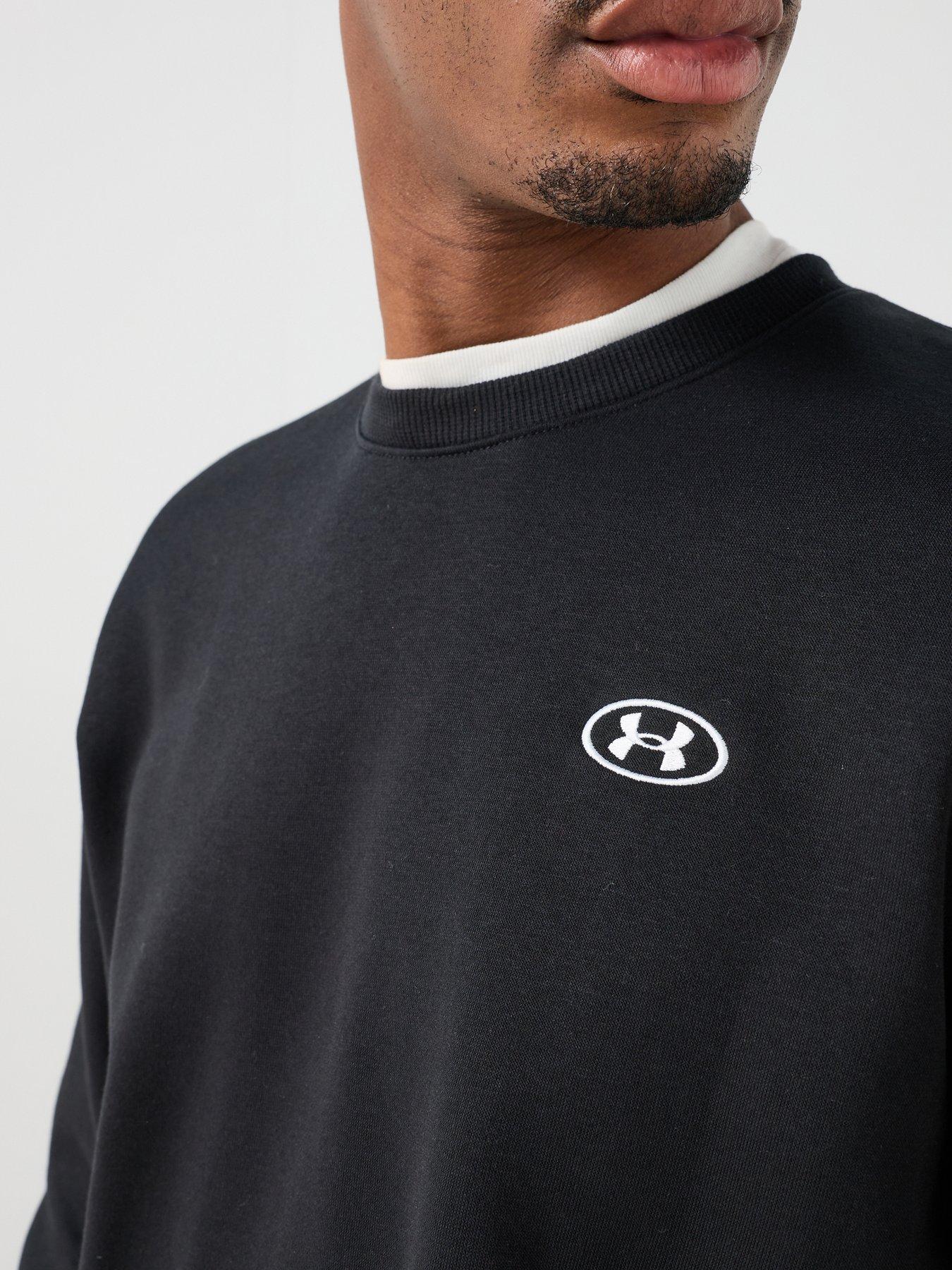 Image 5 of 6 of UNDER ARMOUR Mens Training Rival Fleece Crew - Black