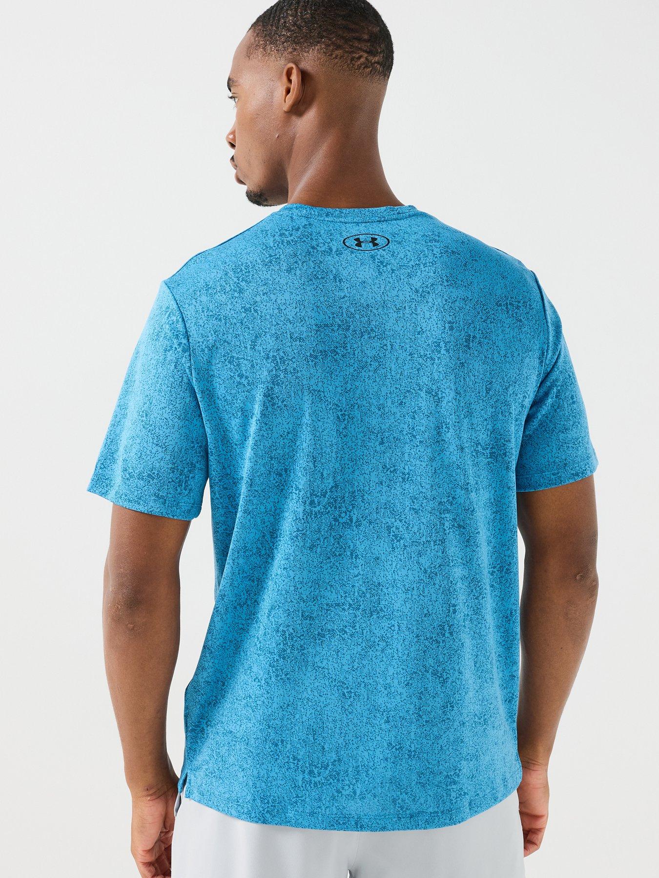 Image 2 of 6 of UNDER ARMOUR Mens Training Tech Tee Pixelate T-Shirt - Blue