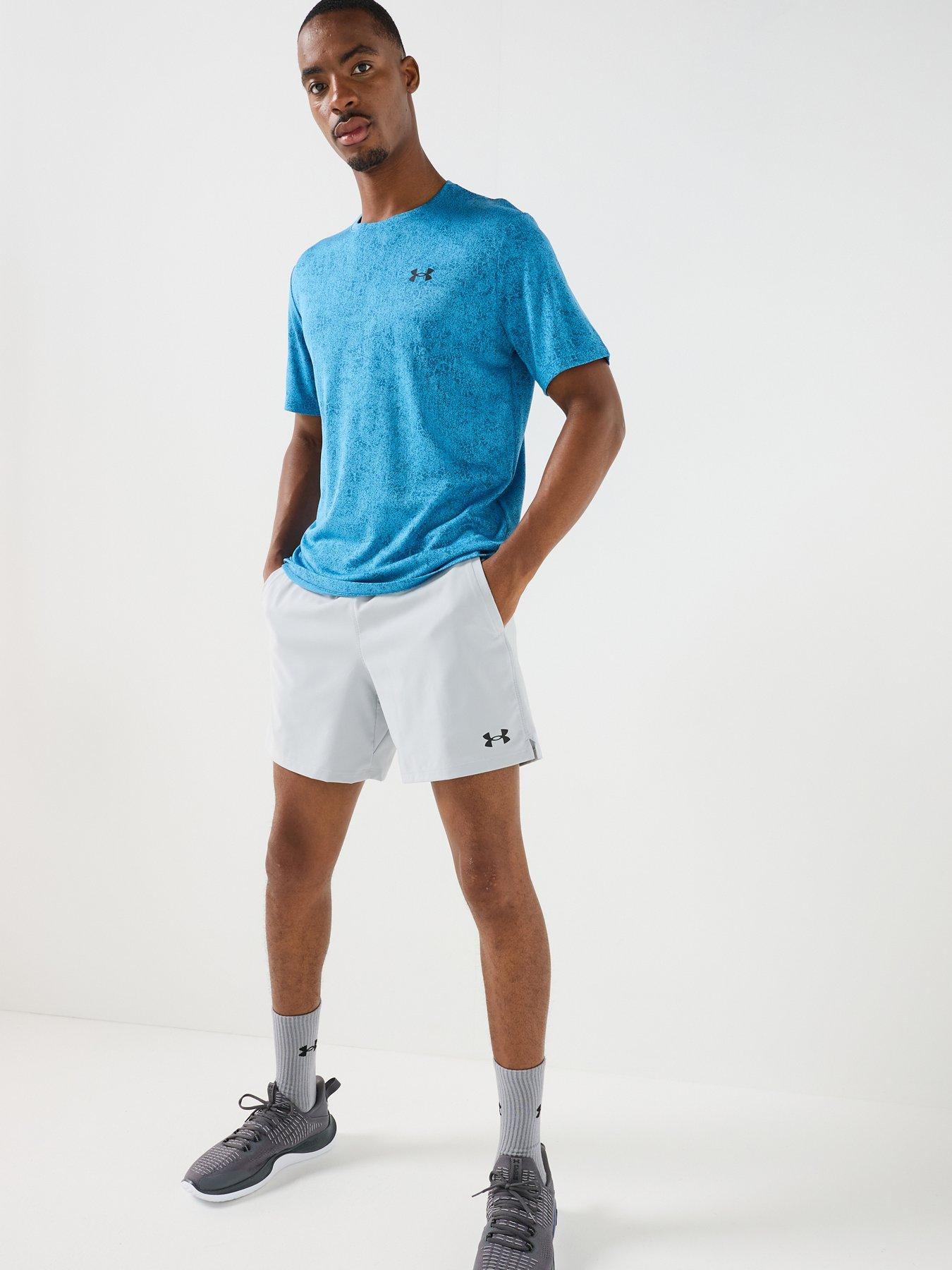 Image 3 of 6 of UNDER ARMOUR Mens Training Tech Tee Pixelate T-Shirt - Blue