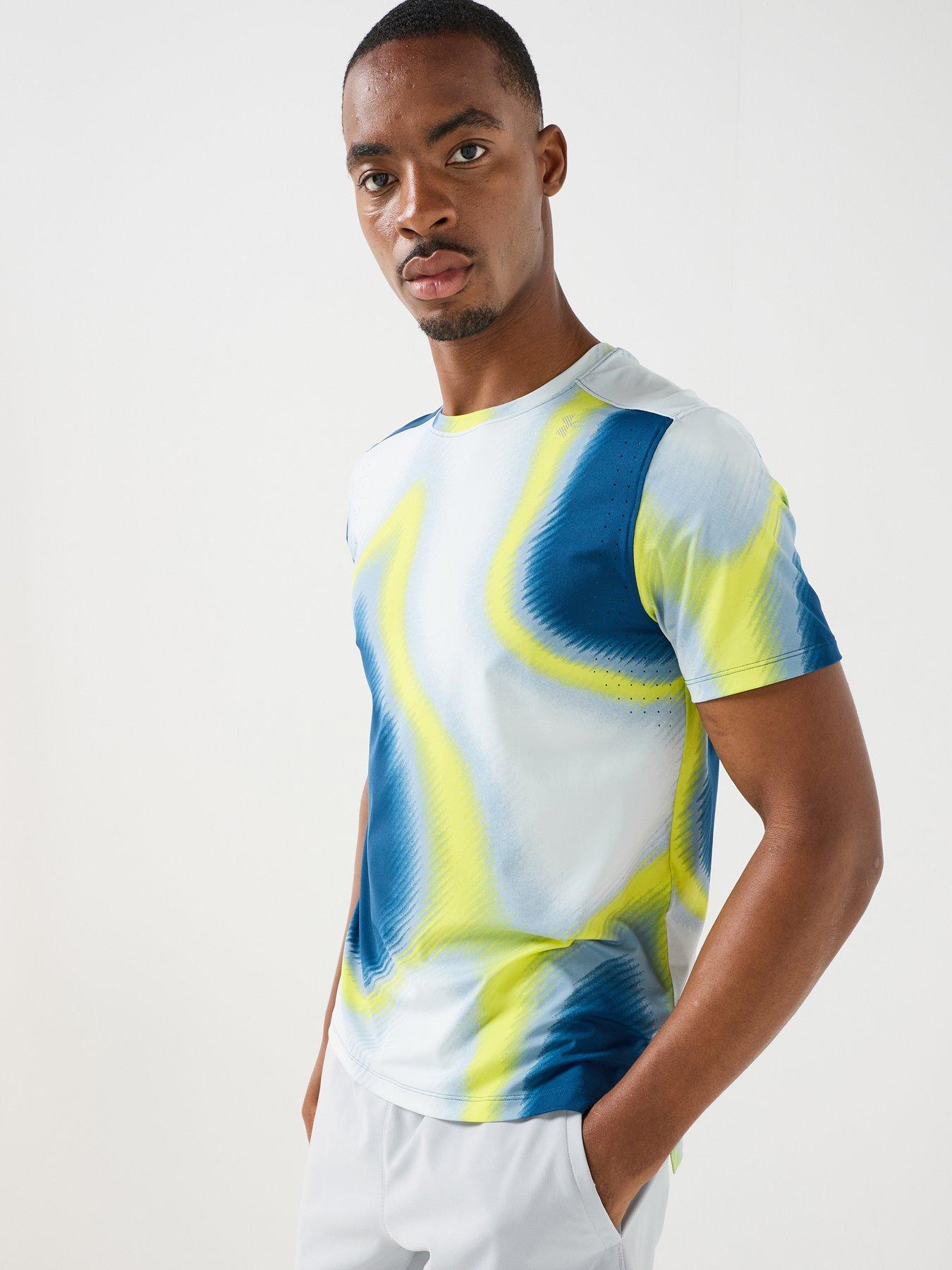 Under Armour Mens Running Velociti Pro Print T-Shirt - Navy