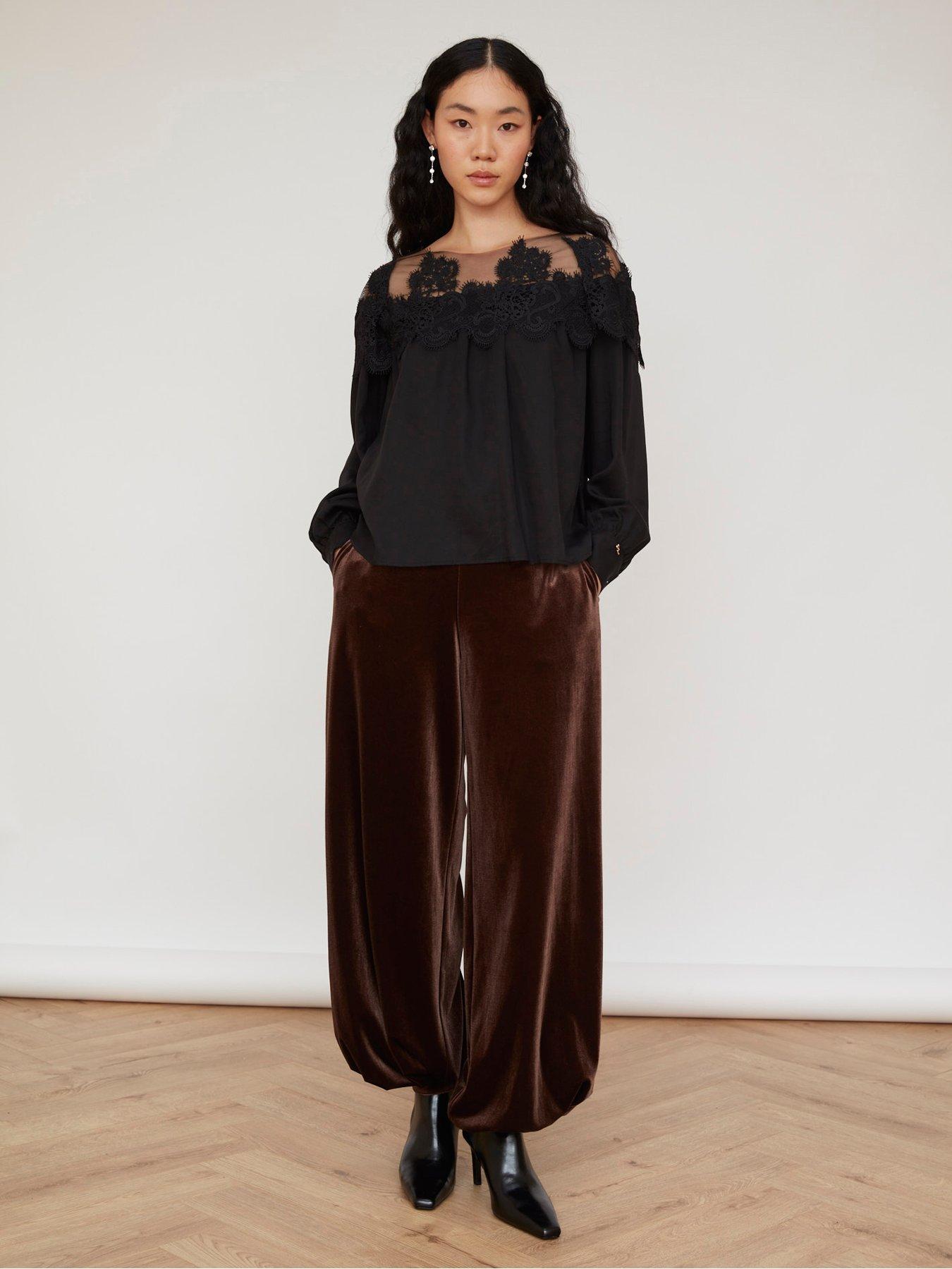Image 1 of 5 of Jovonna London Briona Blouse - Black