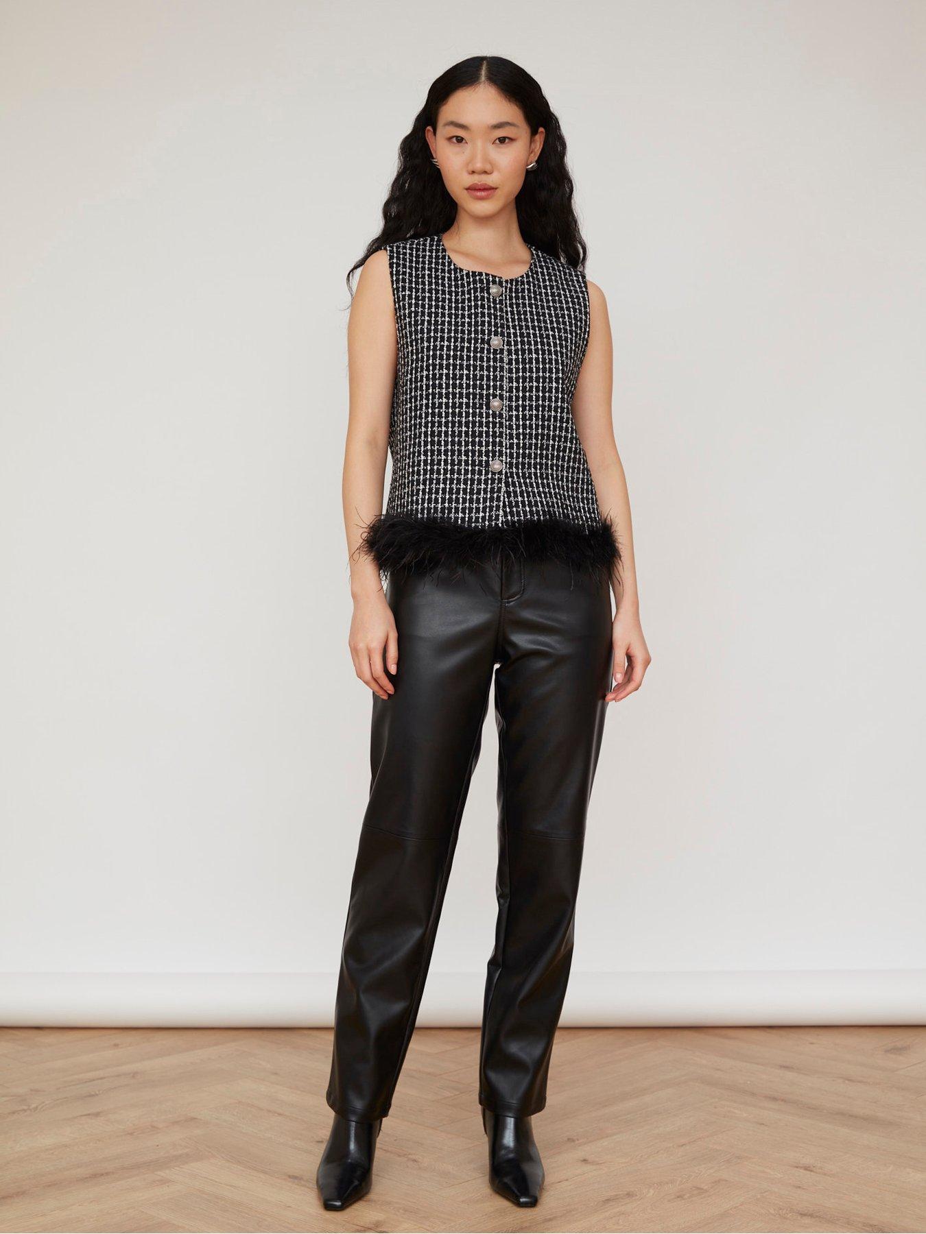 Image 1 of 6 of Jovonna London Daphne Vest - Black
