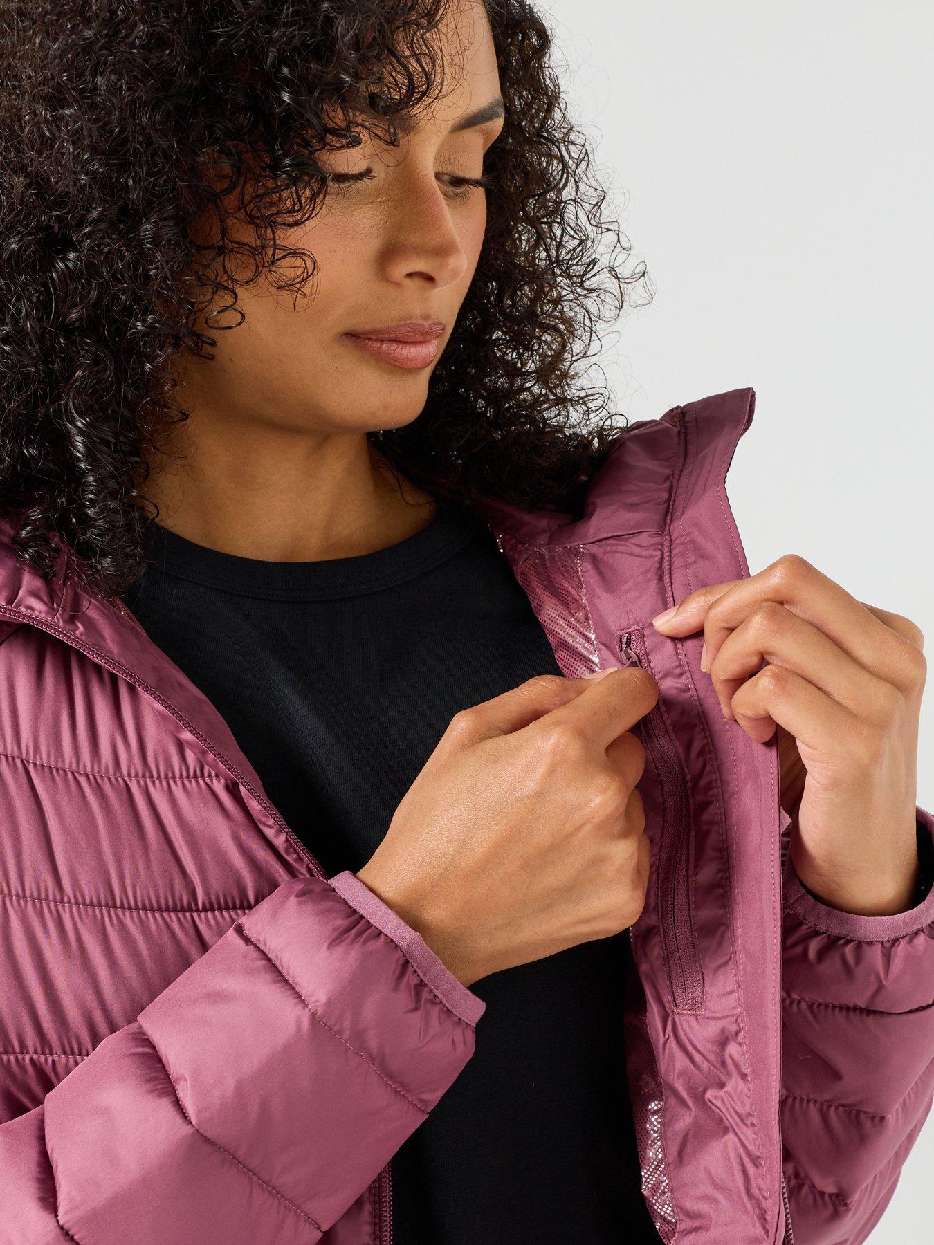 Image 4 of 6 of Columbia Womens Omni Heat Thermal Insulated Hooded Jacket - Purple