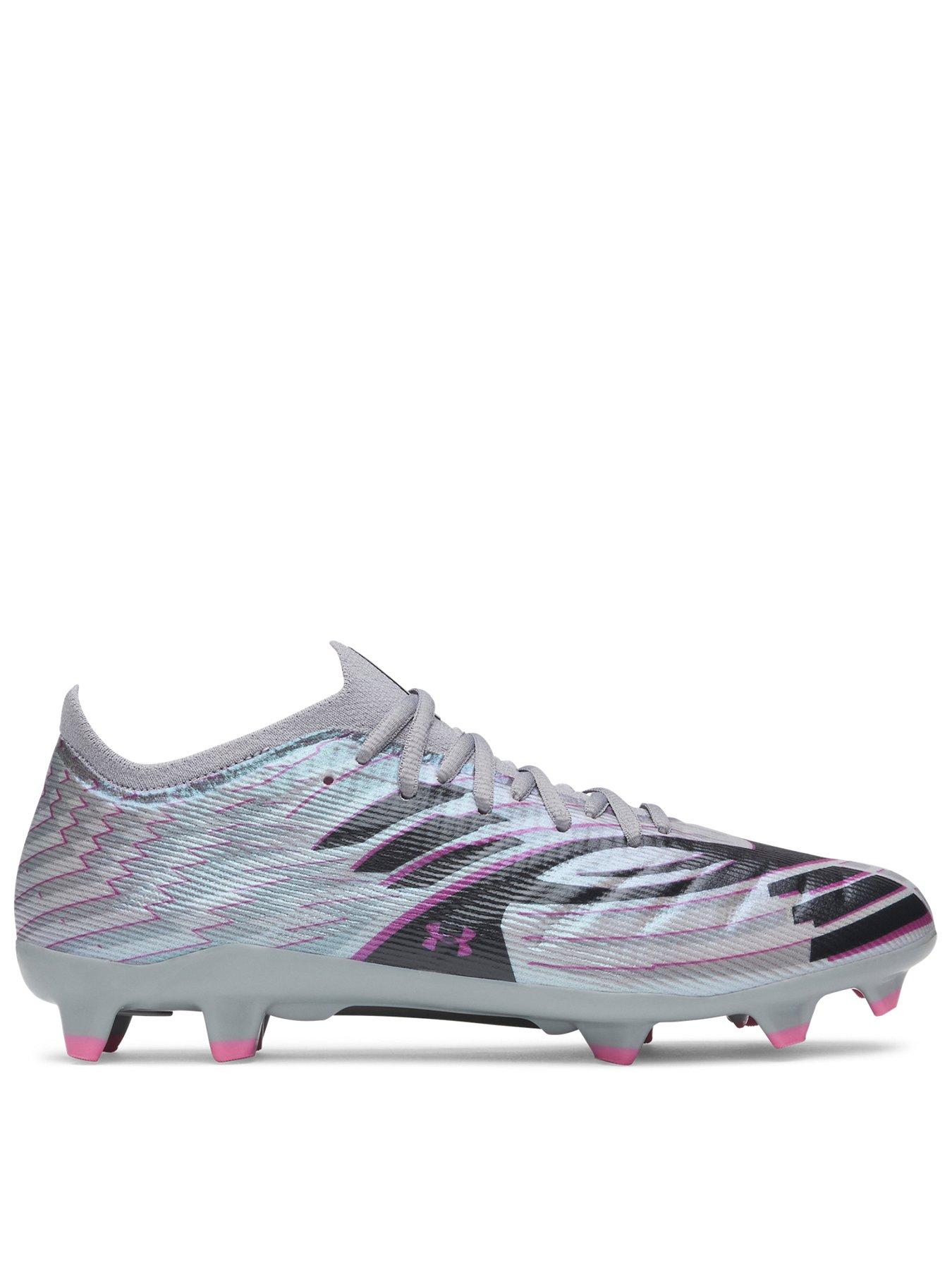 UNDER ARMOUR Mens Shadow Pro 4 Firm Ground Football Boot - Grey