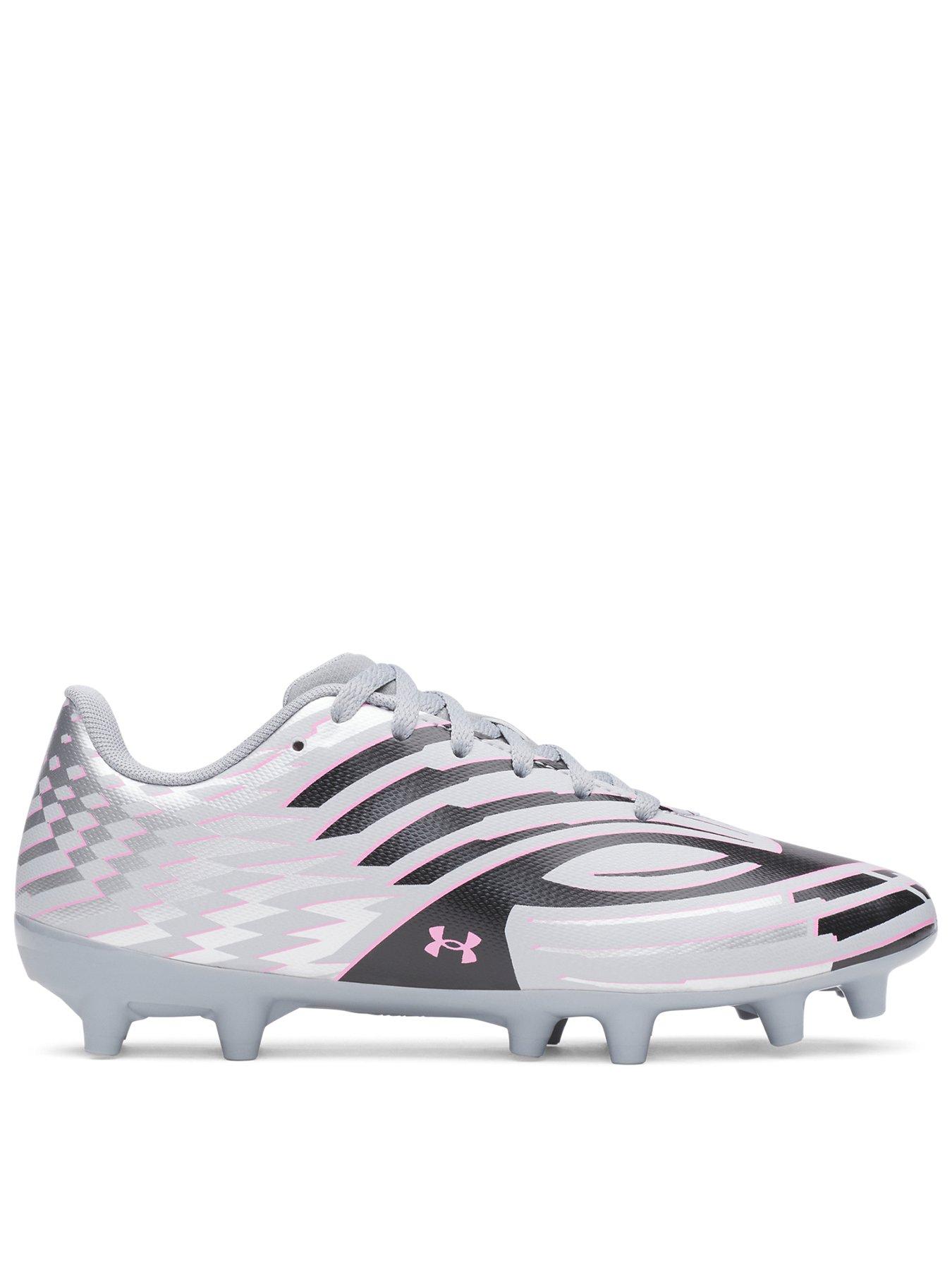 Under Armour Junior Shadow Club 4 Firm Ground Football Boot - Grey