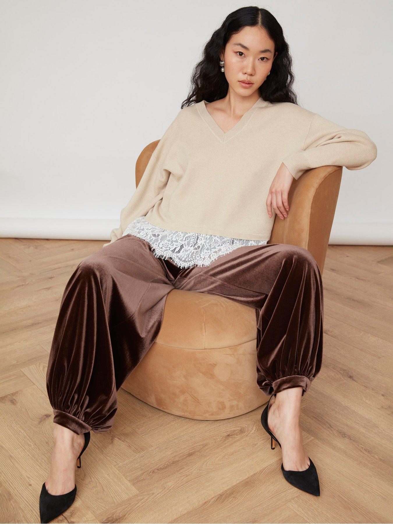 Image 4 of 5 of Jovonna London Keziah Trousers - Brown