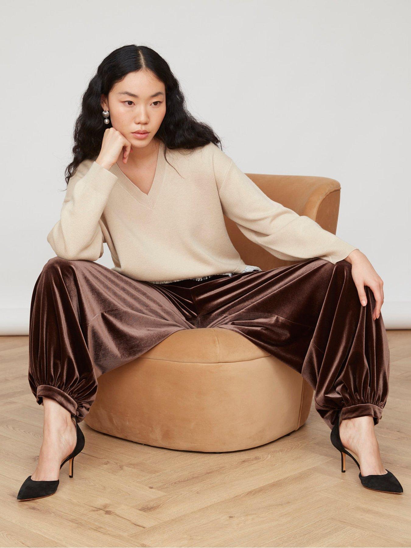 Image 5 of 5 of Jovonna London Keziah Trousers - Brown