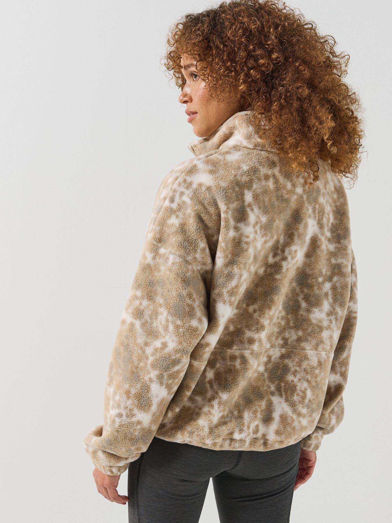 Image 2 of 3 of Columbia Womens Timber Meadow Printed 1/2 Zip Fleece - Beige