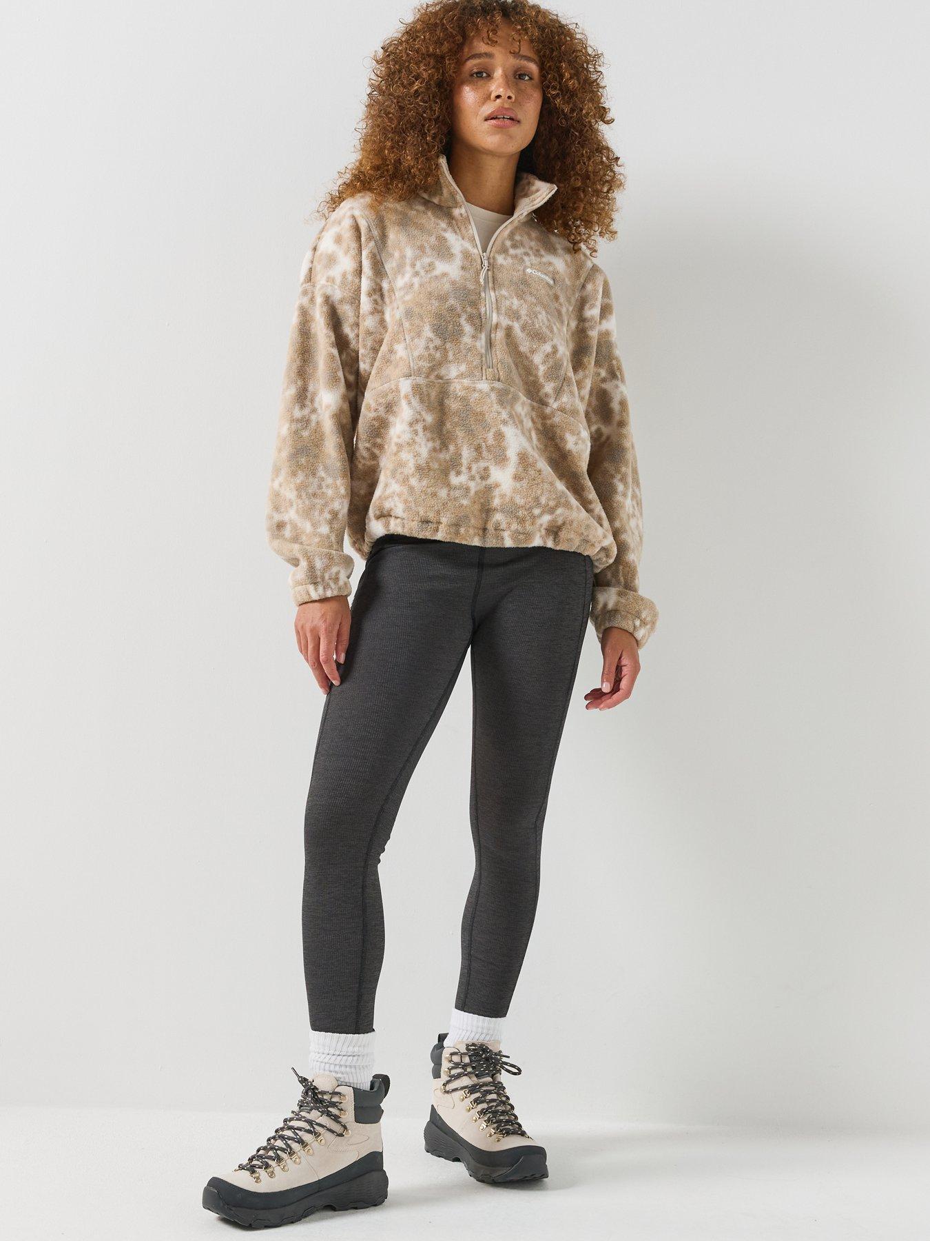 Image 3 of 3 of Columbia Womens Timber Meadow Printed 1/2 Zip Fleece - Beige