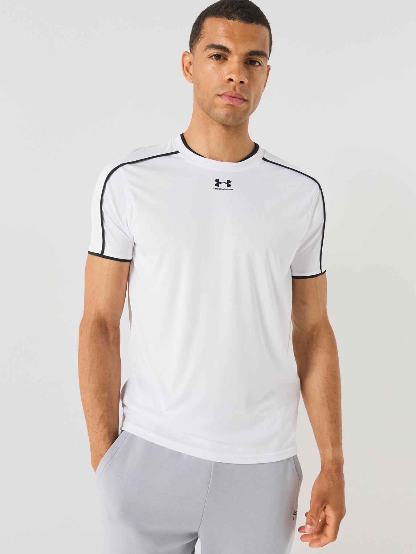 UNDER ARMOUR Mens Challenger Train Short Sleeve T-Shirt - White