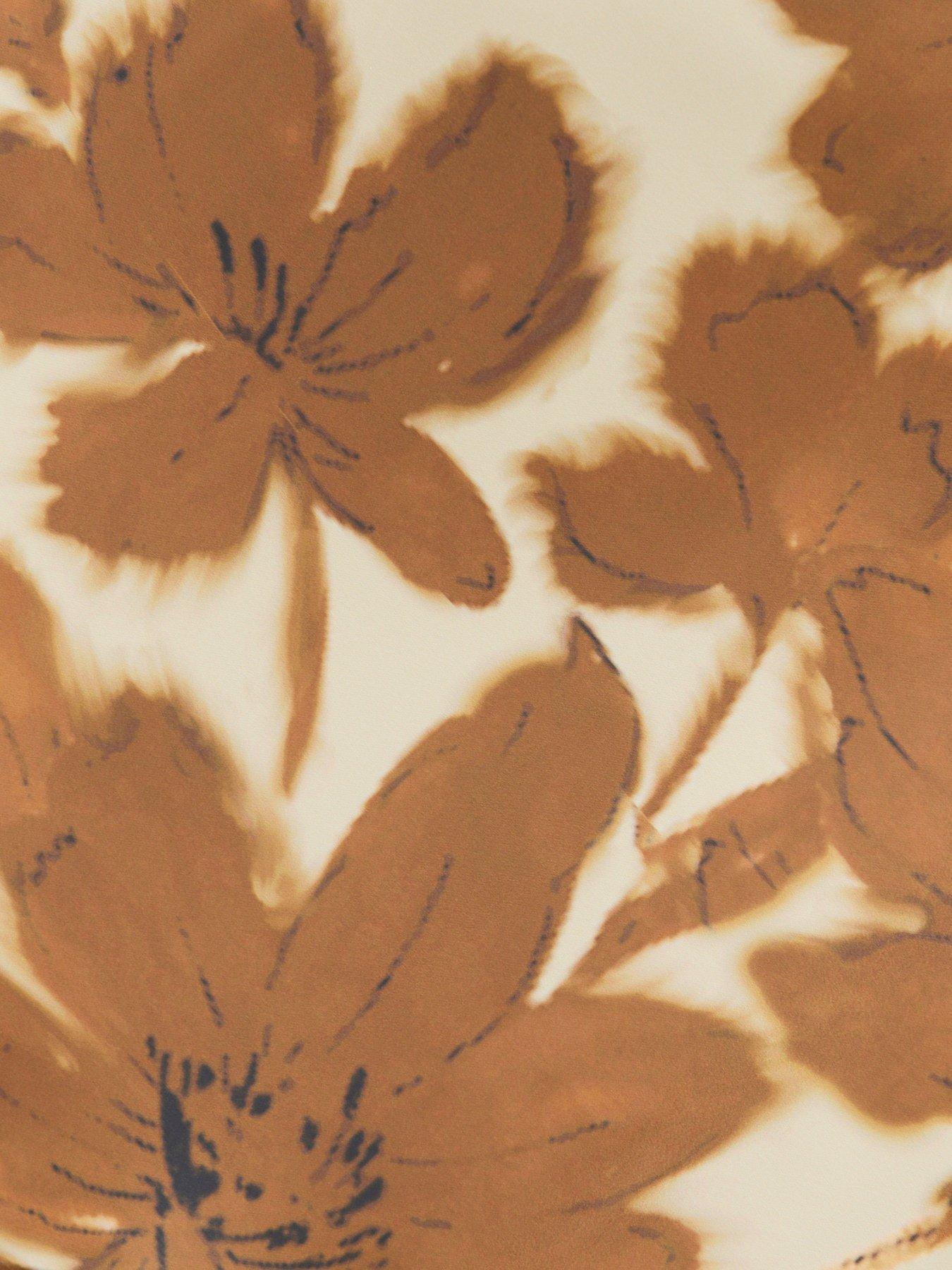 Image 4 of 5 of Pretty Lavish Avery High Neck Backless Maxi Dress - Brown