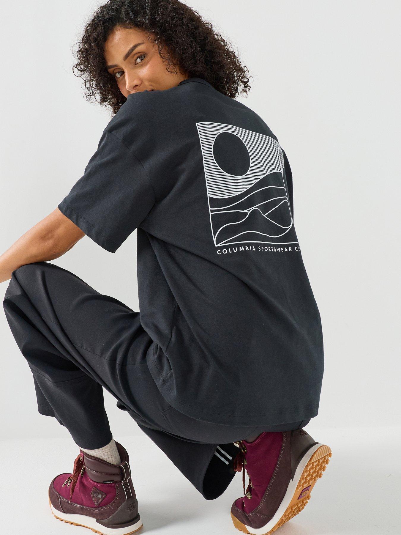 Columbia Women's Heavyweight Graphic T-Shirt - Black