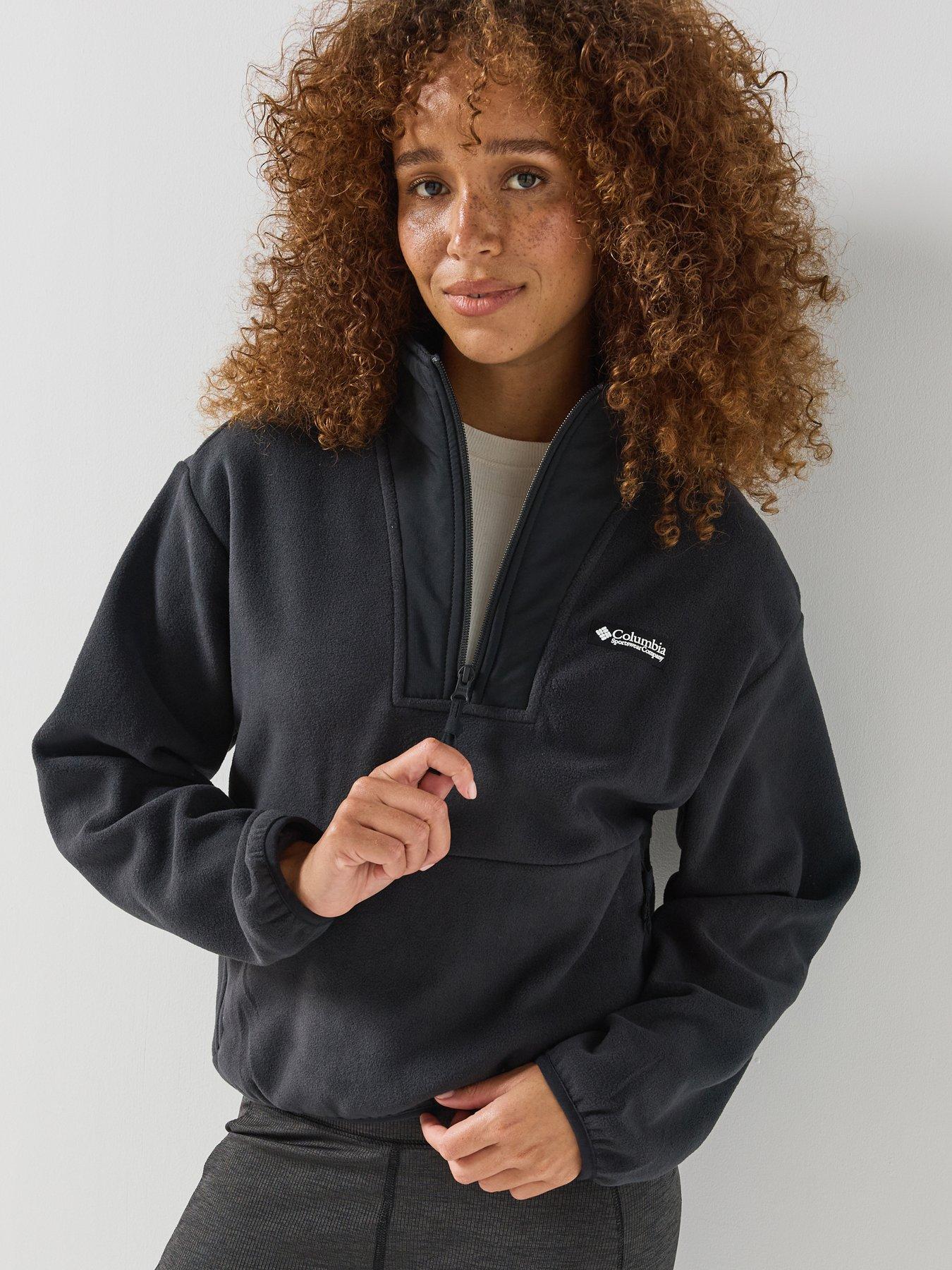 Image 1 of 6 of Columbia Womens Sequoia Grove Ii 1/2 Zip Fleece - Black