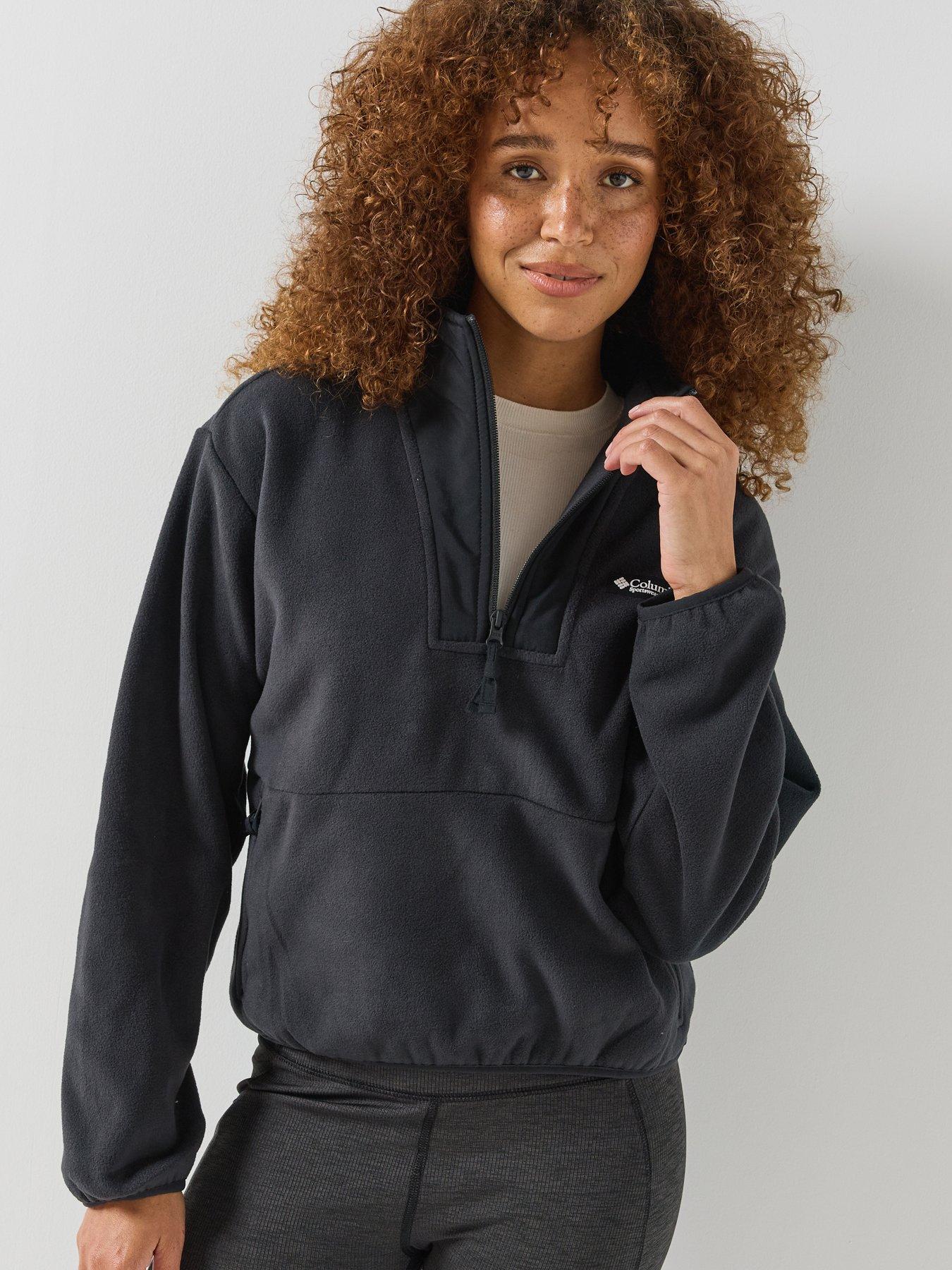 Image 5 of 6 of Columbia Womens Sequoia Grove Ii 1/2 Zip Fleece - Black