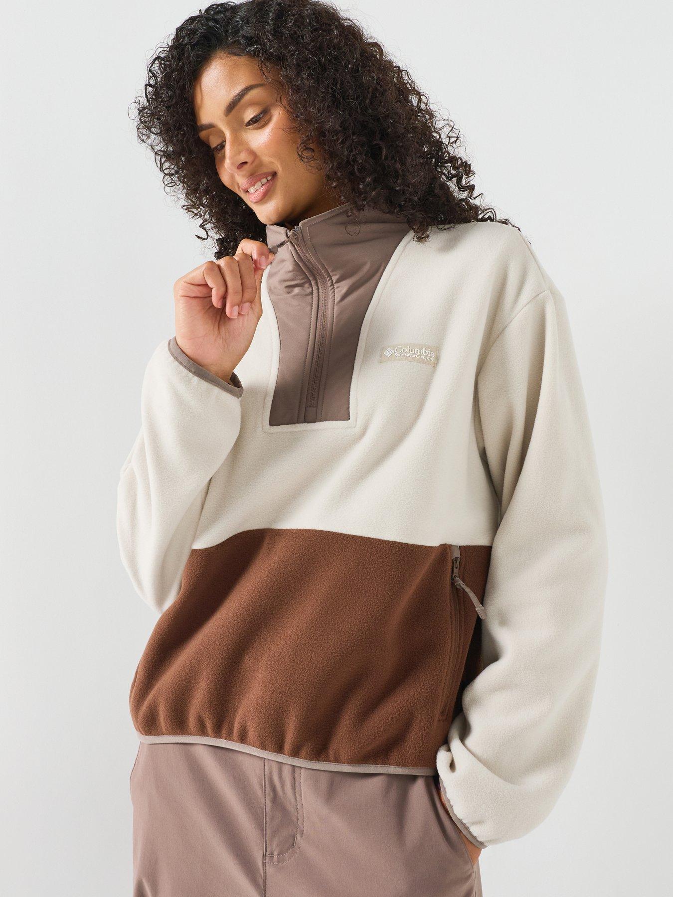 Columbia Womens Sequoia Grove II 1/2 Zip Fleece - Beige