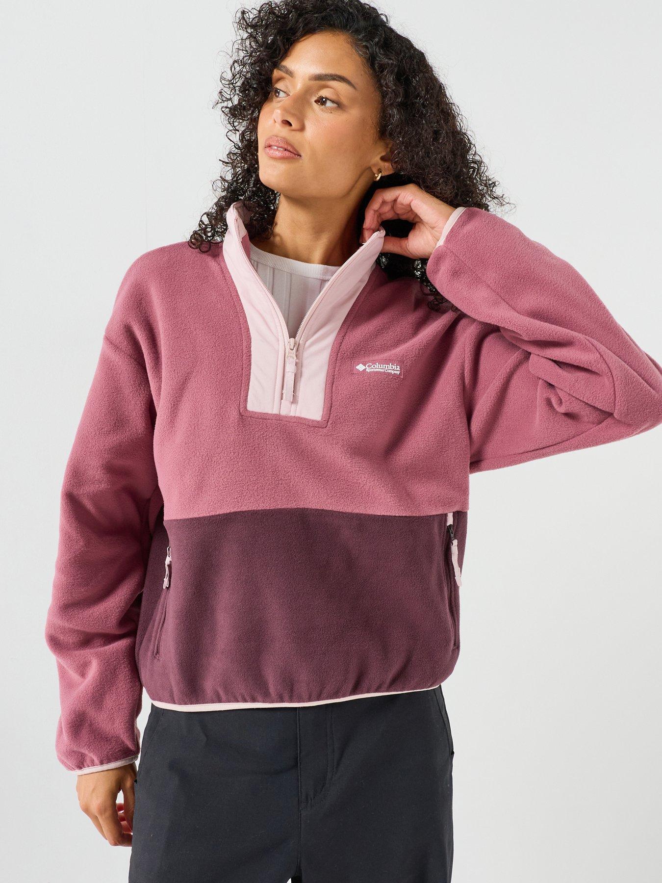 Columbia Womens Sequoia Grove II 1/2 Zip Fleece - Purple