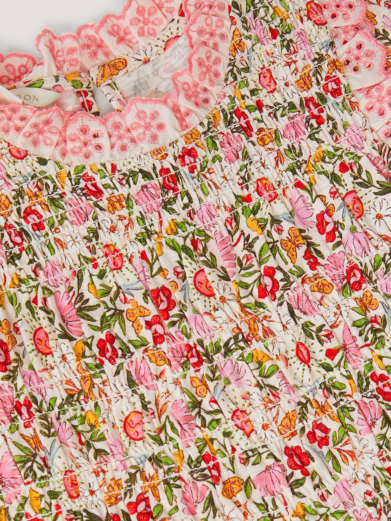 Image 4 of 4 of Monsoon Girls Summer Solstice Jersey Short Sleeve Dress - Multi