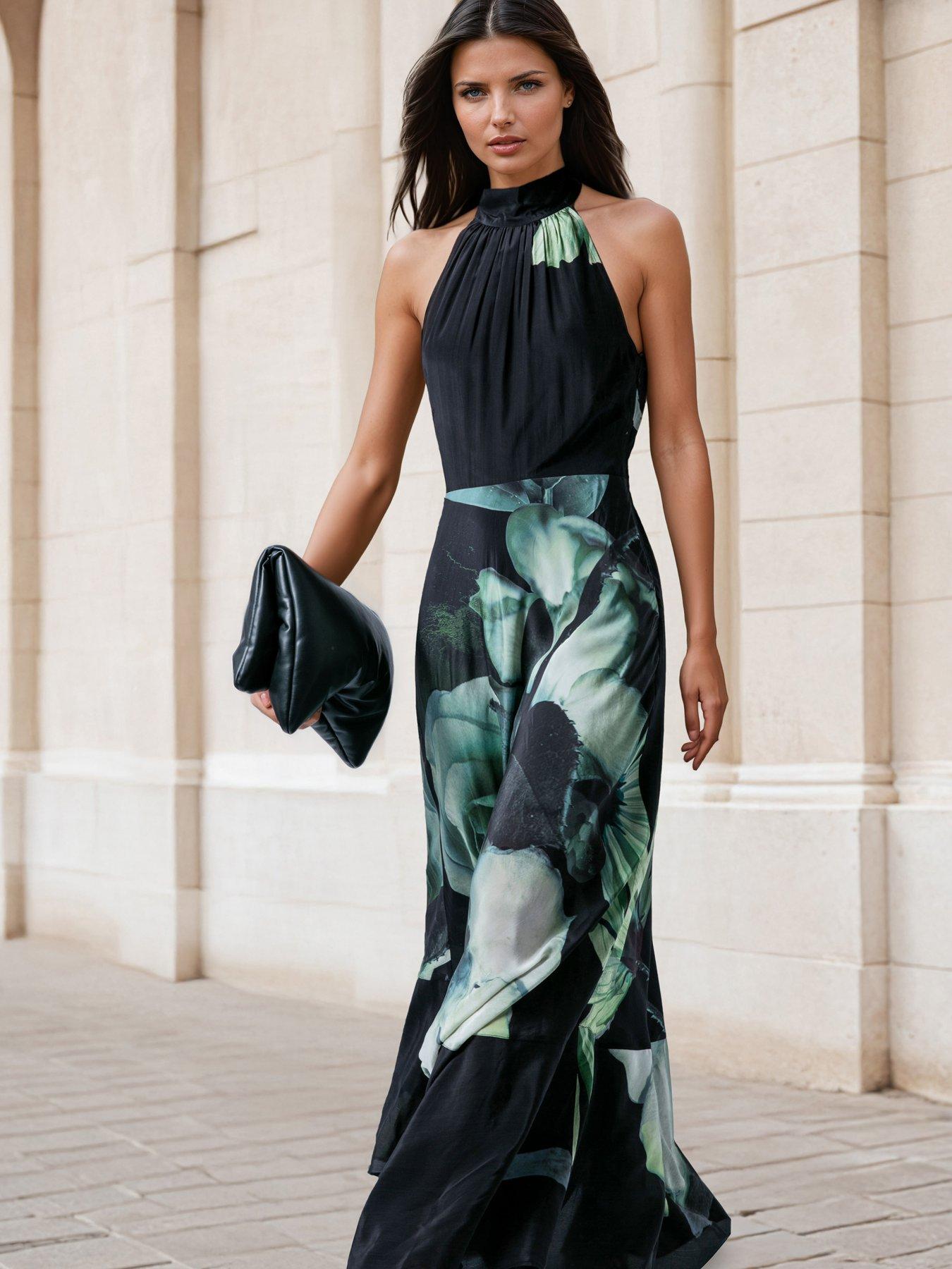 Image 3 of 7 of Religion Floral Print Valeria Maxi Dress - Green
