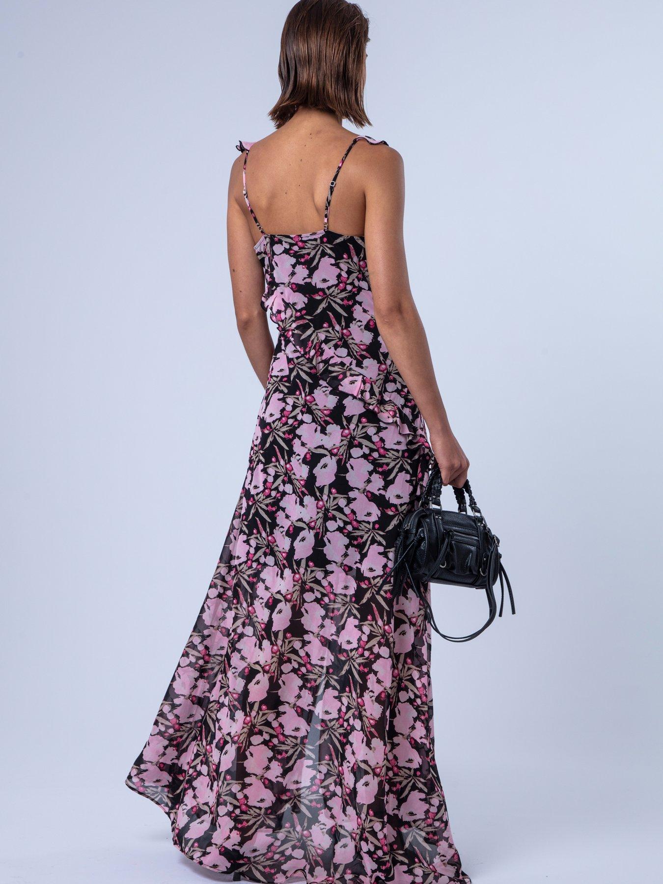 Image 5 of 7 of Religion Floral Prime Print Ruffle Dream Maxi Dress - Pink