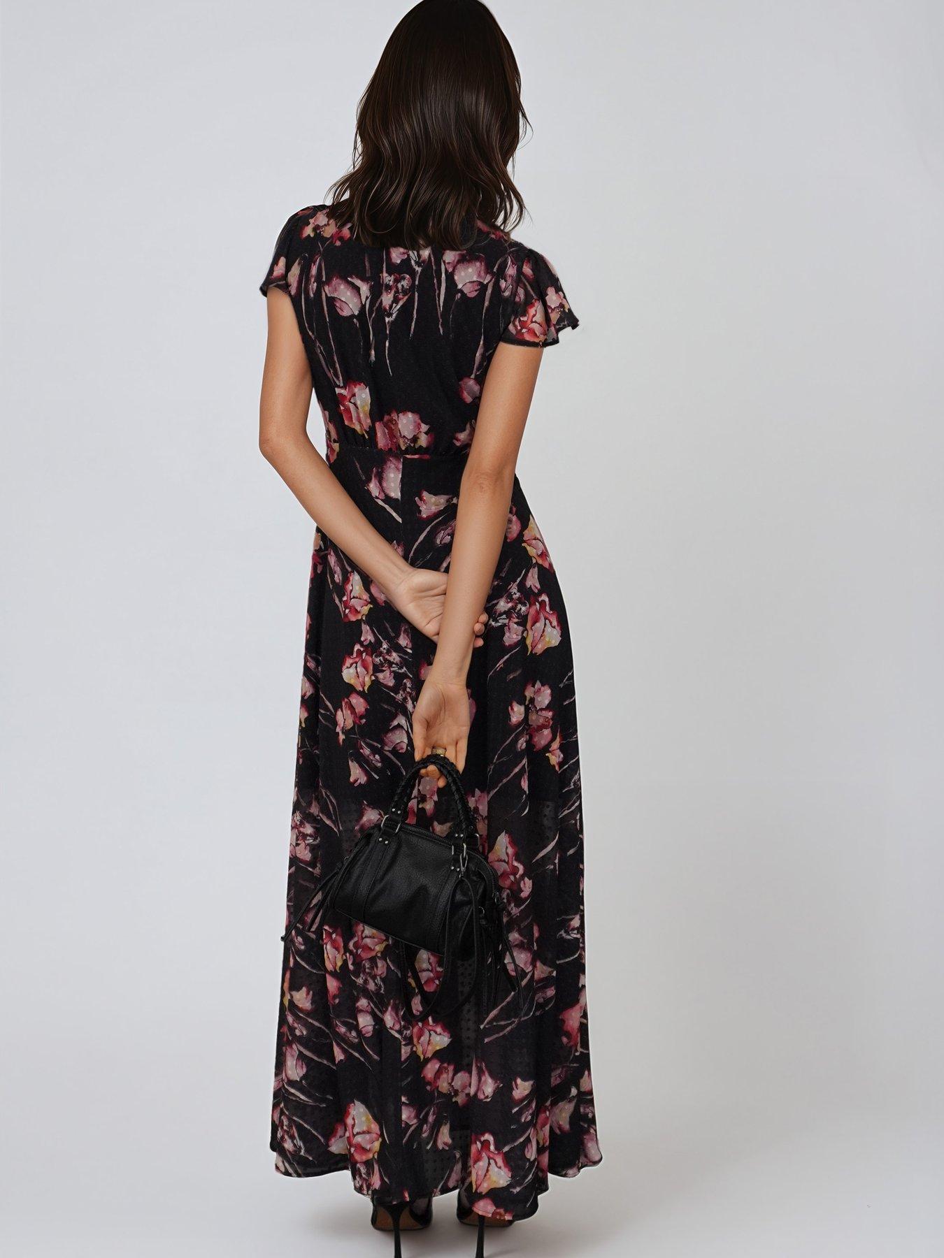 Image 6 of 7 of Religion Floral Print Maxi Dress - Pink