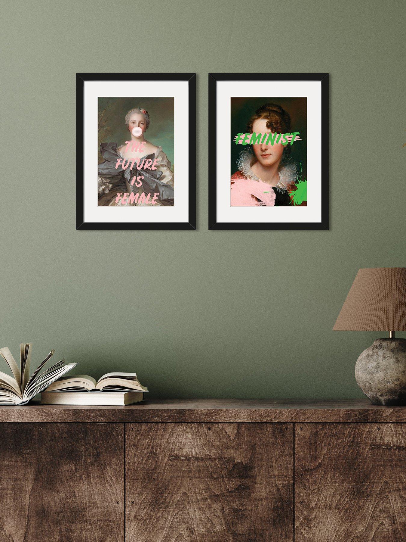 The Art Group Modern Her' Set Of 2 Framed Art 30X40Cms in Multi