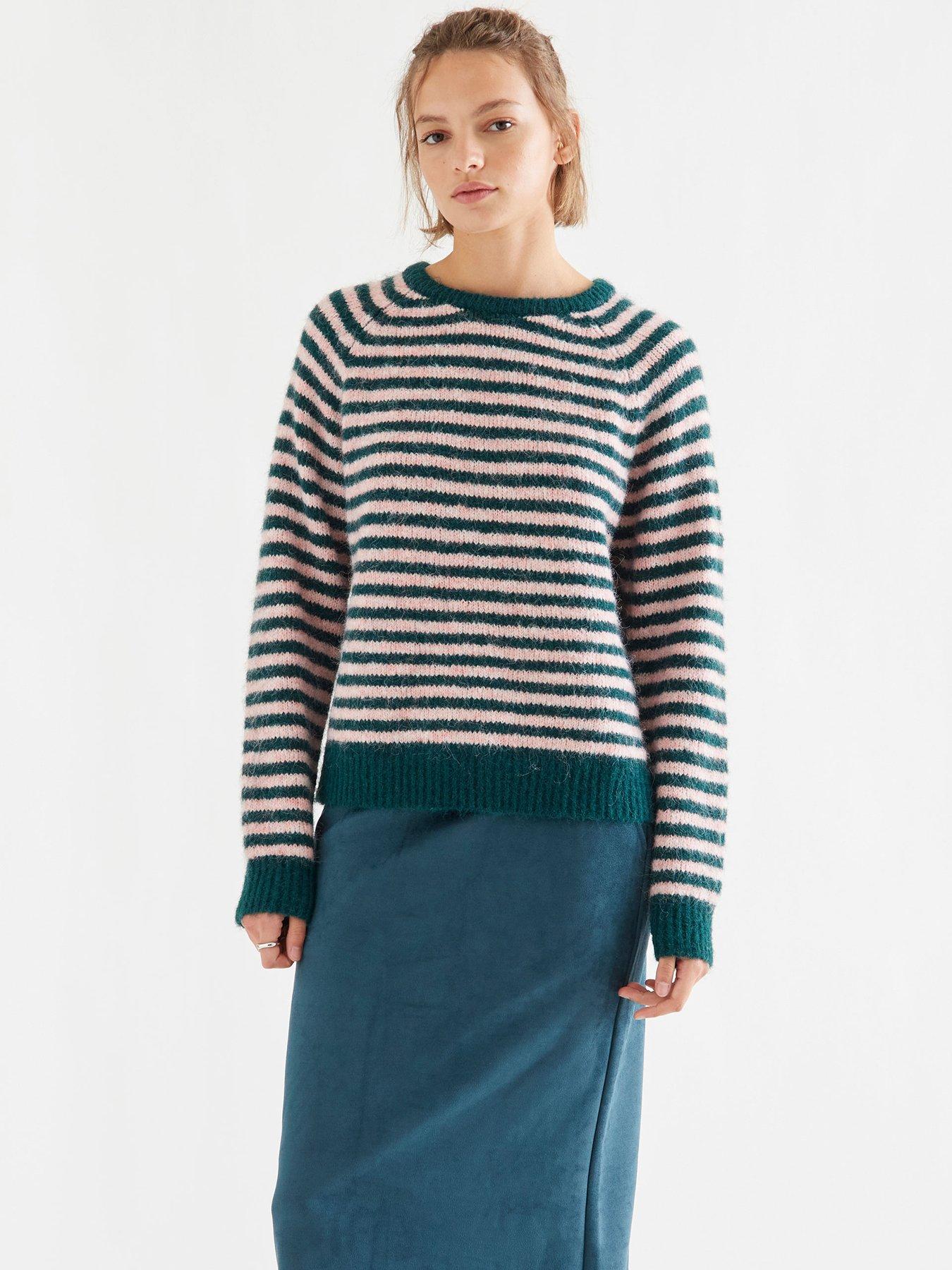Image 1 of 5 of Compania Fantastica Stripe Jumper - Green