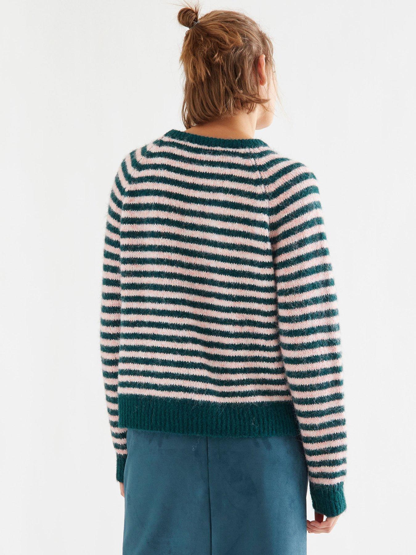 Image 2 of 5 of Compania Fantastica Stripe Jumper - Green