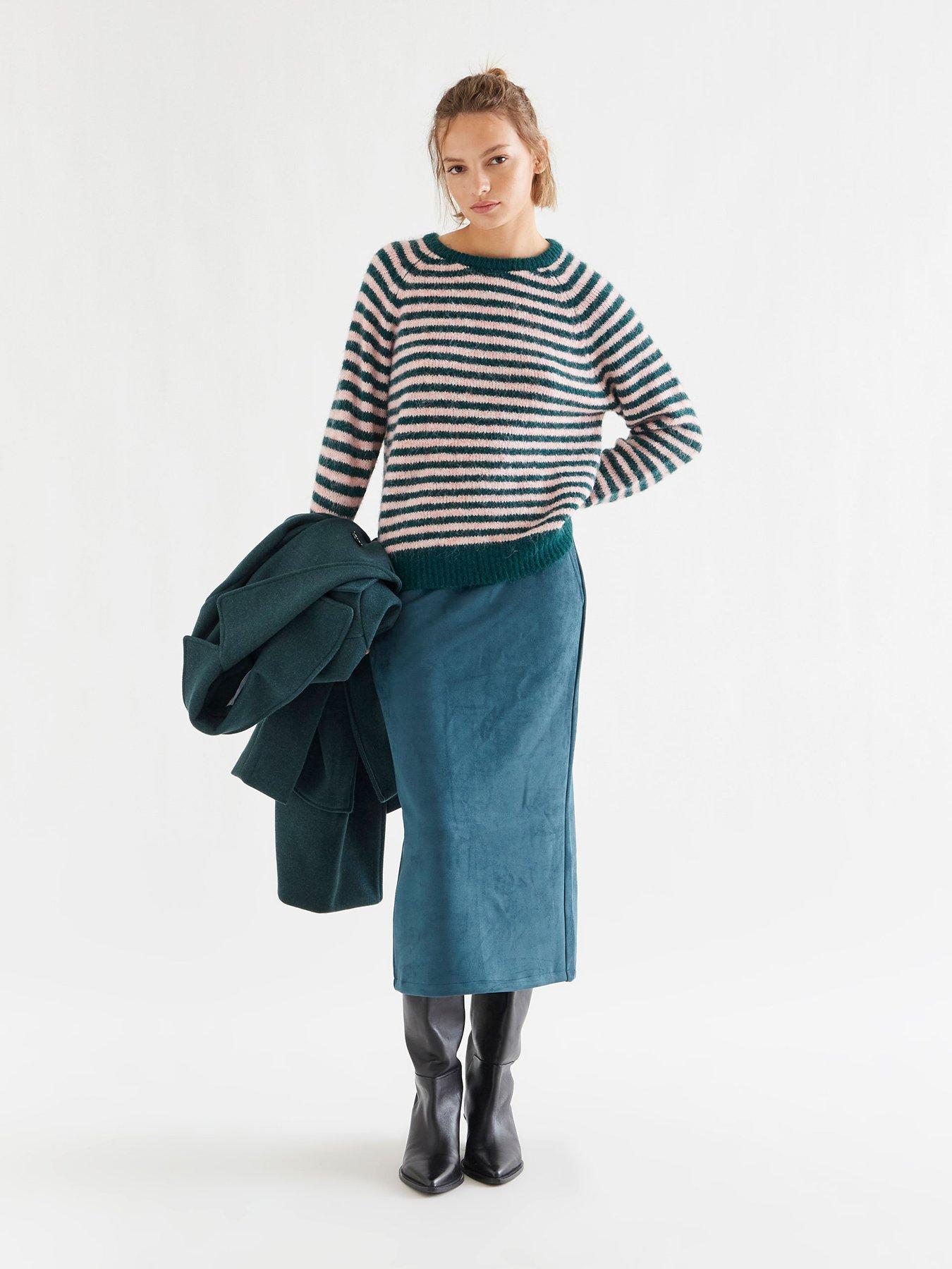 Image 3 of 5 of Compania Fantastica Stripe Jumper - Green