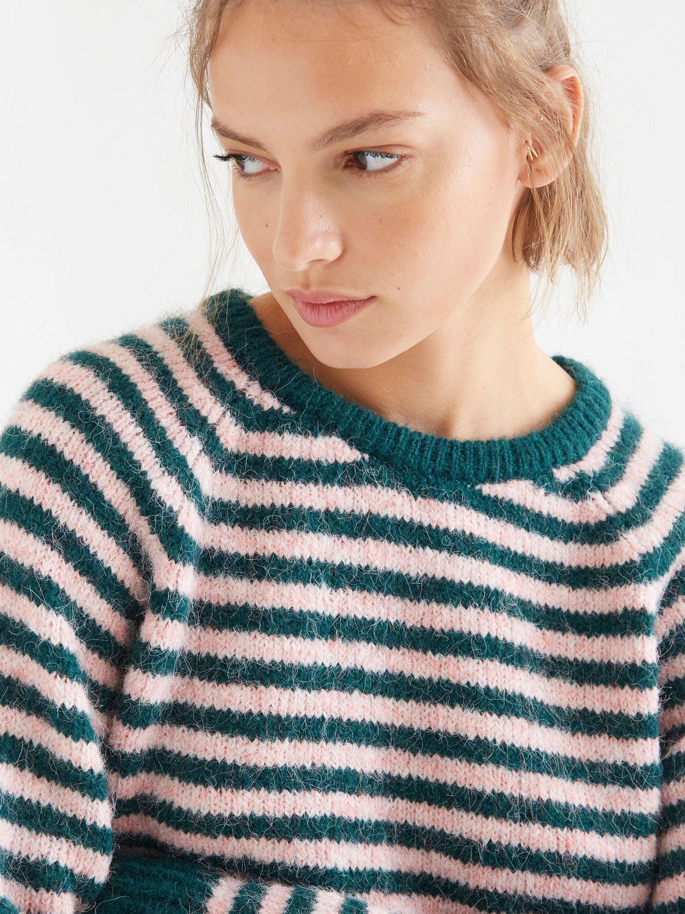 Image 4 of 5 of Compania Fantastica Stripe Jumper - Green
