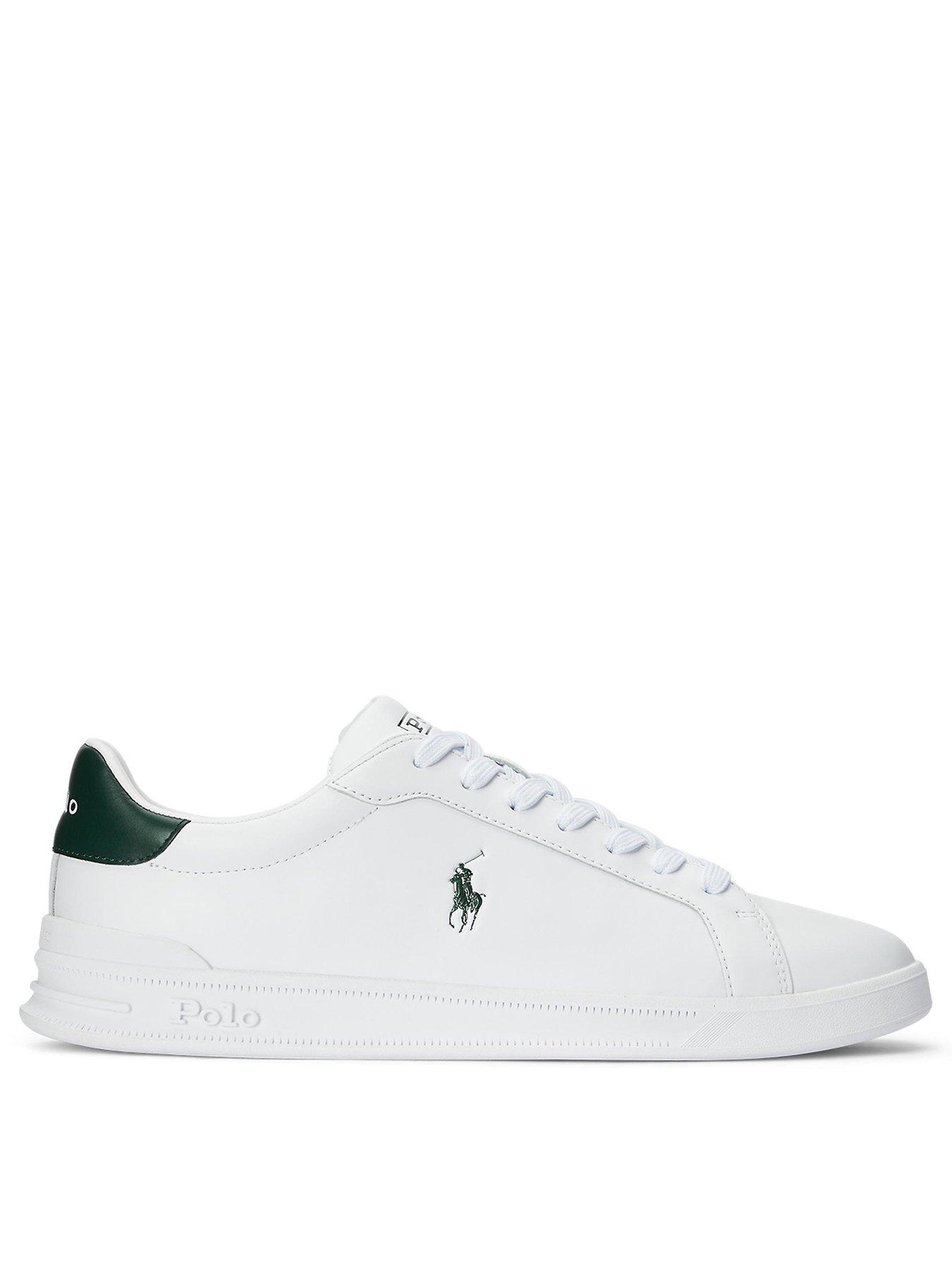 Polo Ralph Lauren Heritage Court Leather Trainers - White