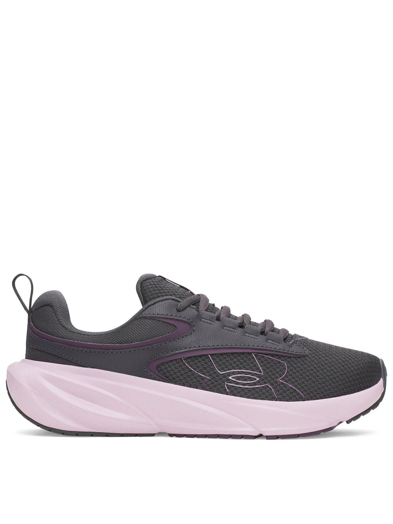 Under Armour Womens Surge Lace-Up Cushioned Running Trainers - Grey