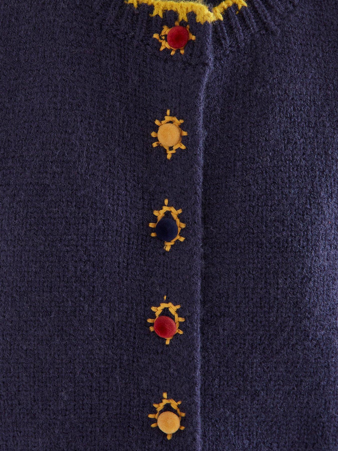 Image 5 of 5 of Compania Fantastica Button Detail Knit Vest - Blue