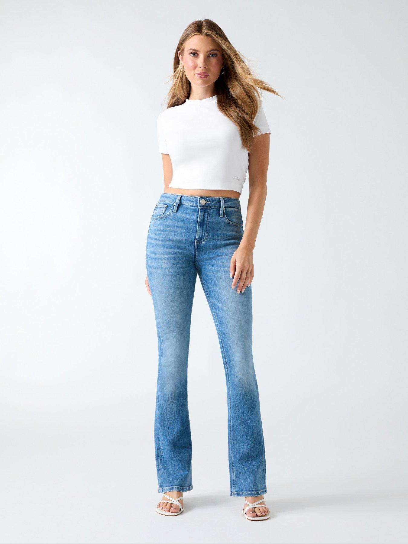 Image 1 of 4 of Guess Sexy Flare Jeans