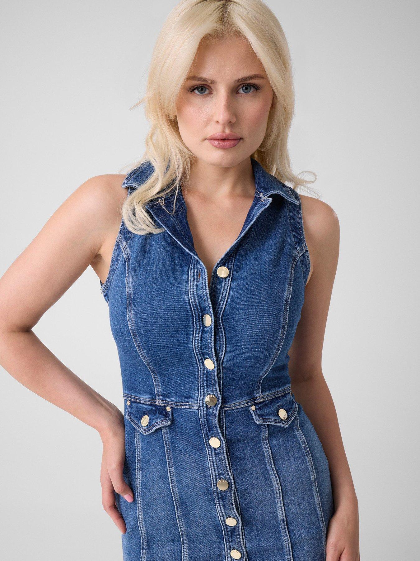 Image 2 of 4 of Guess Destiny Dress - Blue