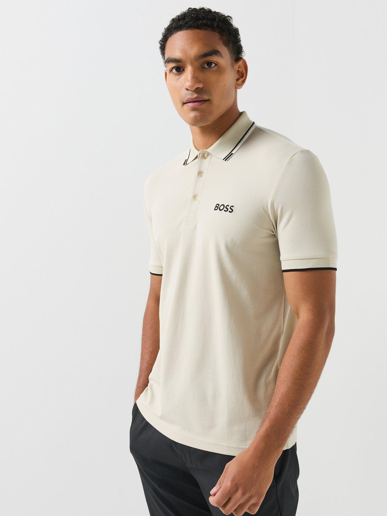 BOSS Mens Golf Paddy Pro Polo Shirt - Beige