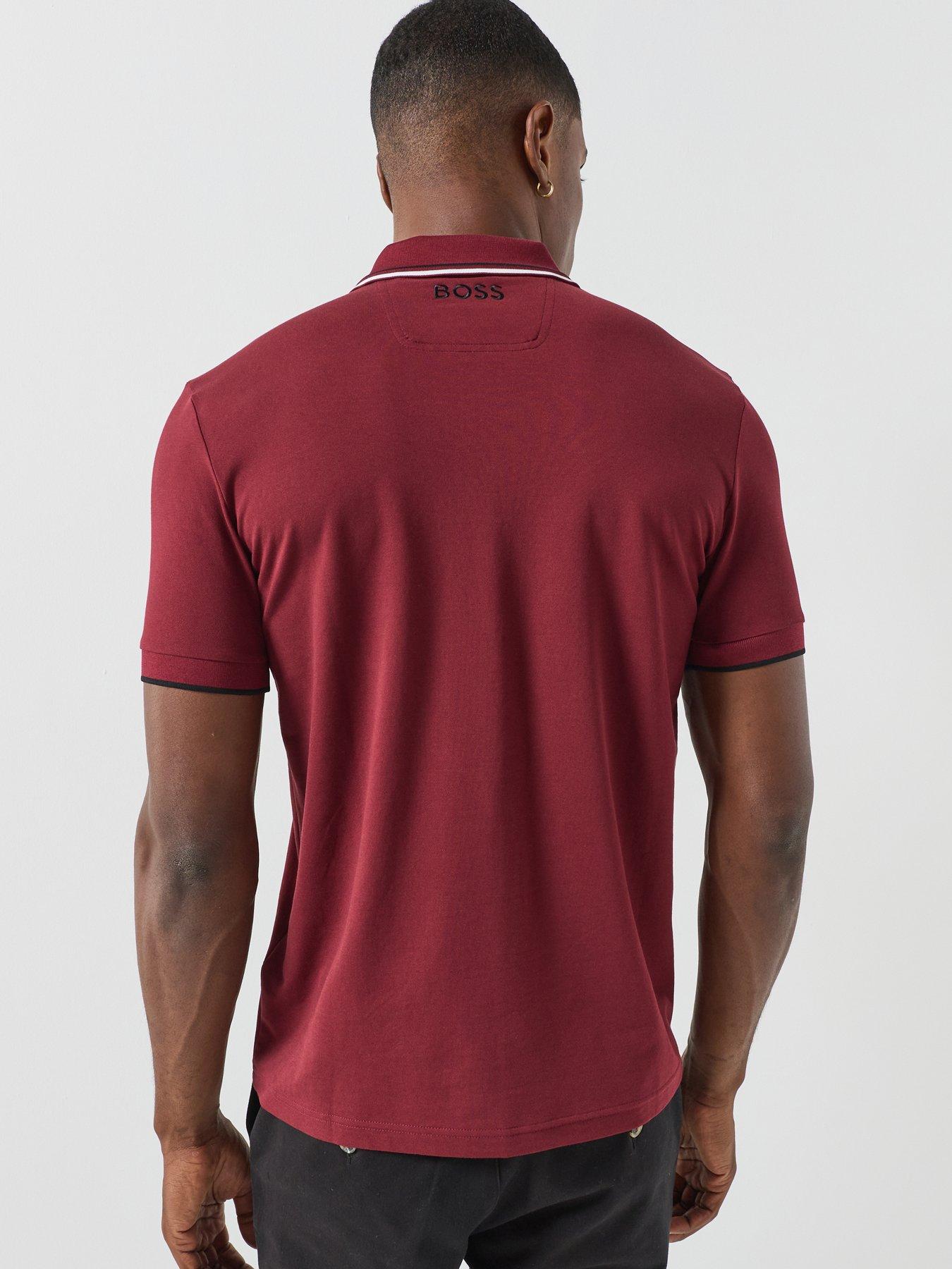 Image 2 of 6 of BOSS Mens Golf Paddy Pro Polo Shirt - Pink