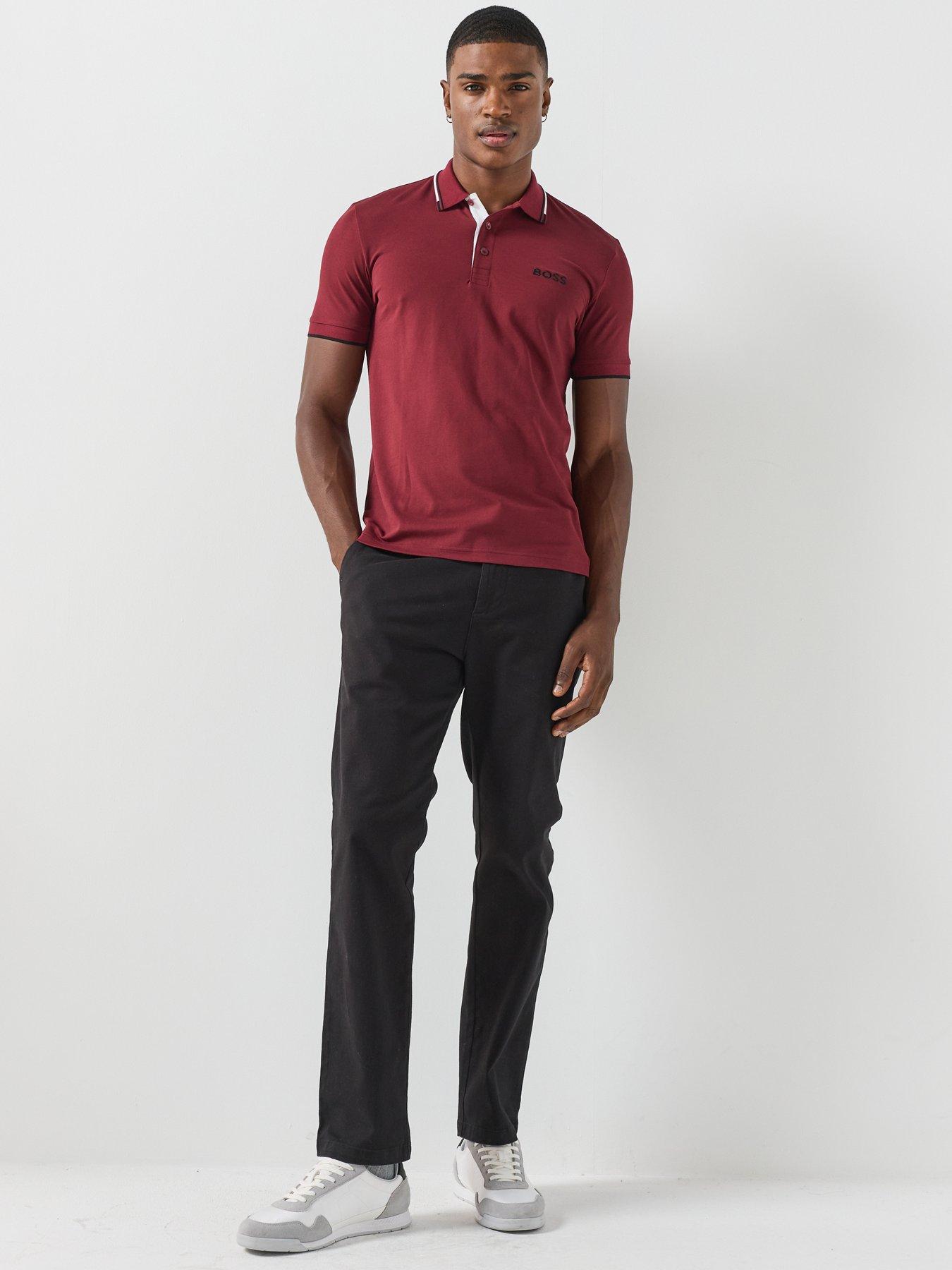 Image 3 of 6 of BOSS Mens Golf Paddy Pro Polo Shirt - Pink