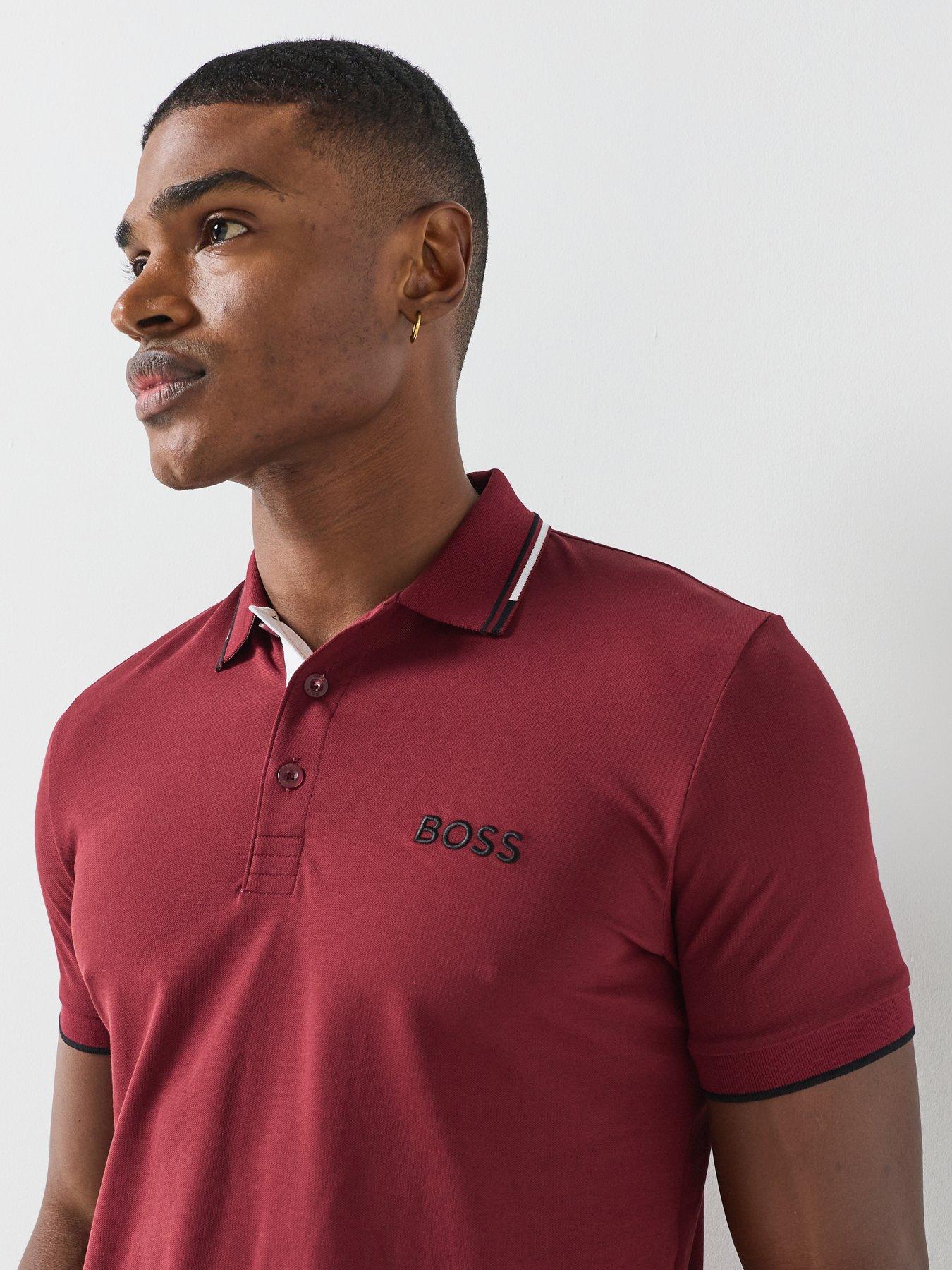 Image 5 of 6 of BOSS Mens Golf Paddy Pro Polo Shirt - Pink