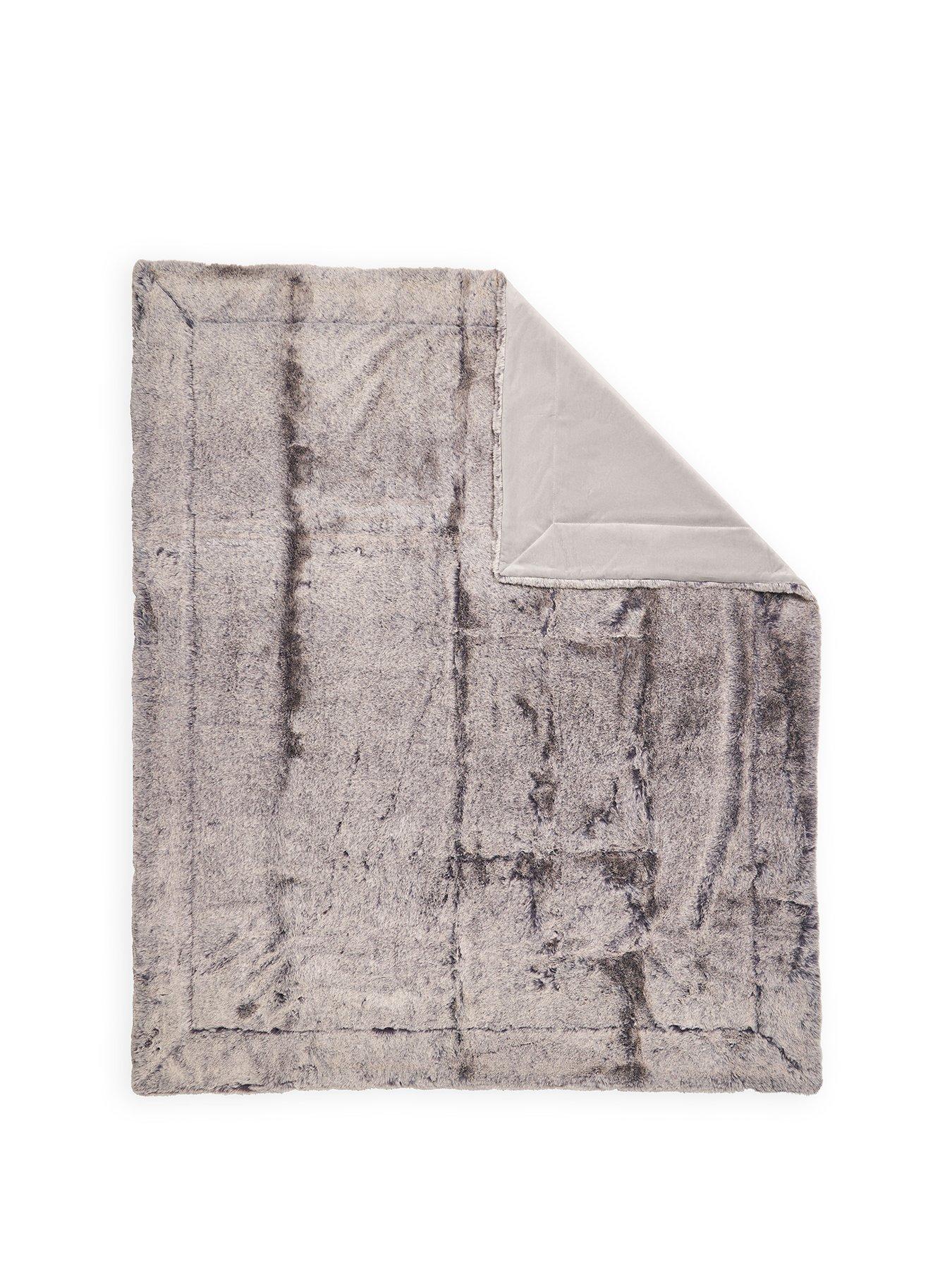 Image 2 of 5 of The Very Collection Luxury Nordic Faux Fur Throw 152x127cm&nbsp;- Grey