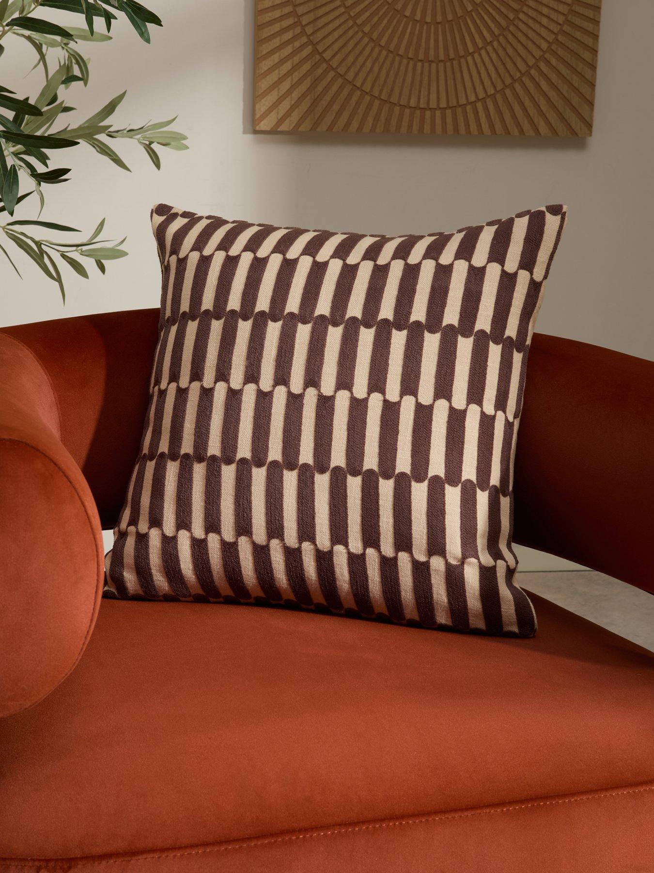 The Very Collection Retro Embroidered Cushion