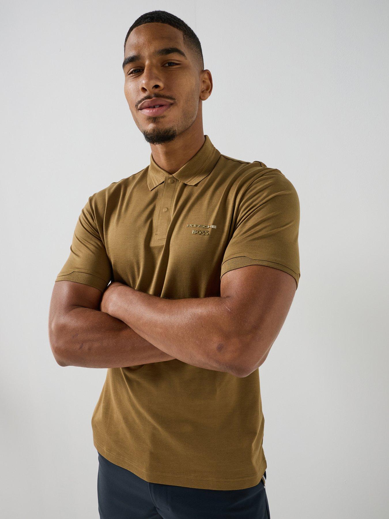 BOSS Men's Icons70 Golf Polo Shirt - Brown