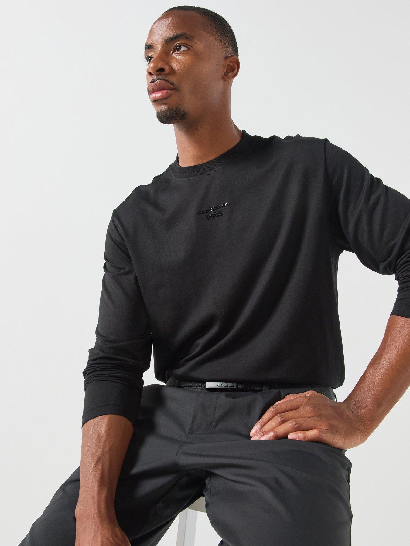BOSS Mens Golf Ps Icons70 Long T-shirt - Black