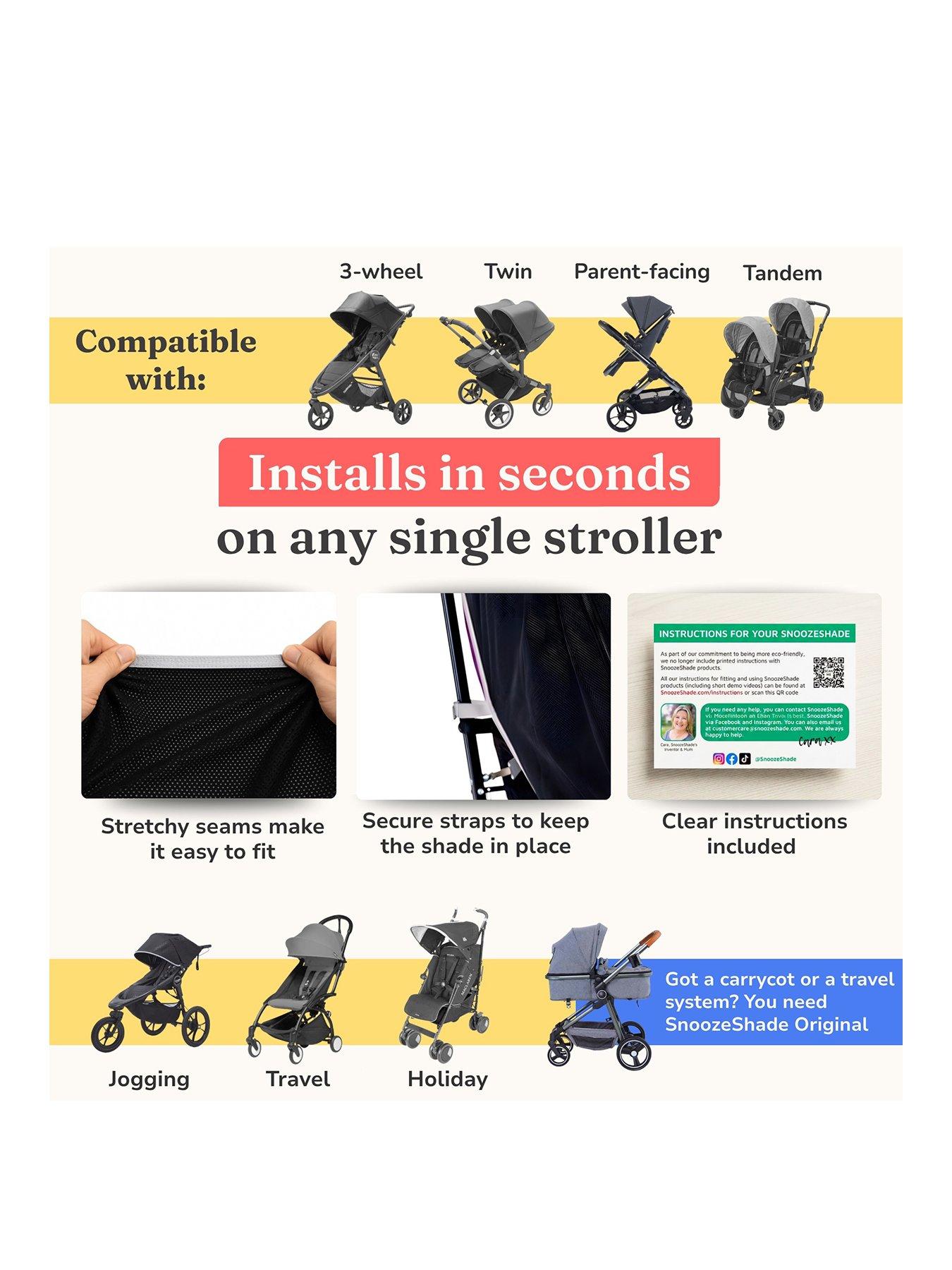 Image 2 of 8 of SnoozeShade SnoozeShade Plus Extra stroller sunshade