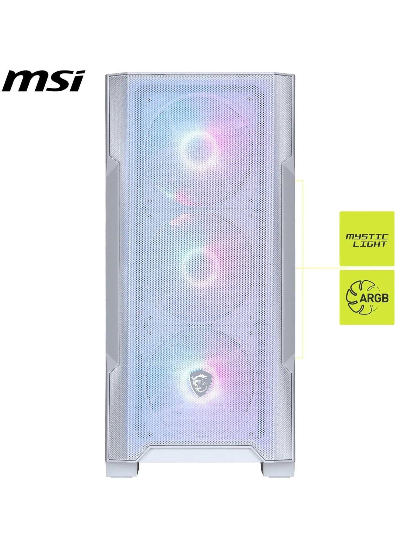 Image 2 of 4 of MSI MAG Forge M100R White Micro Tower Case