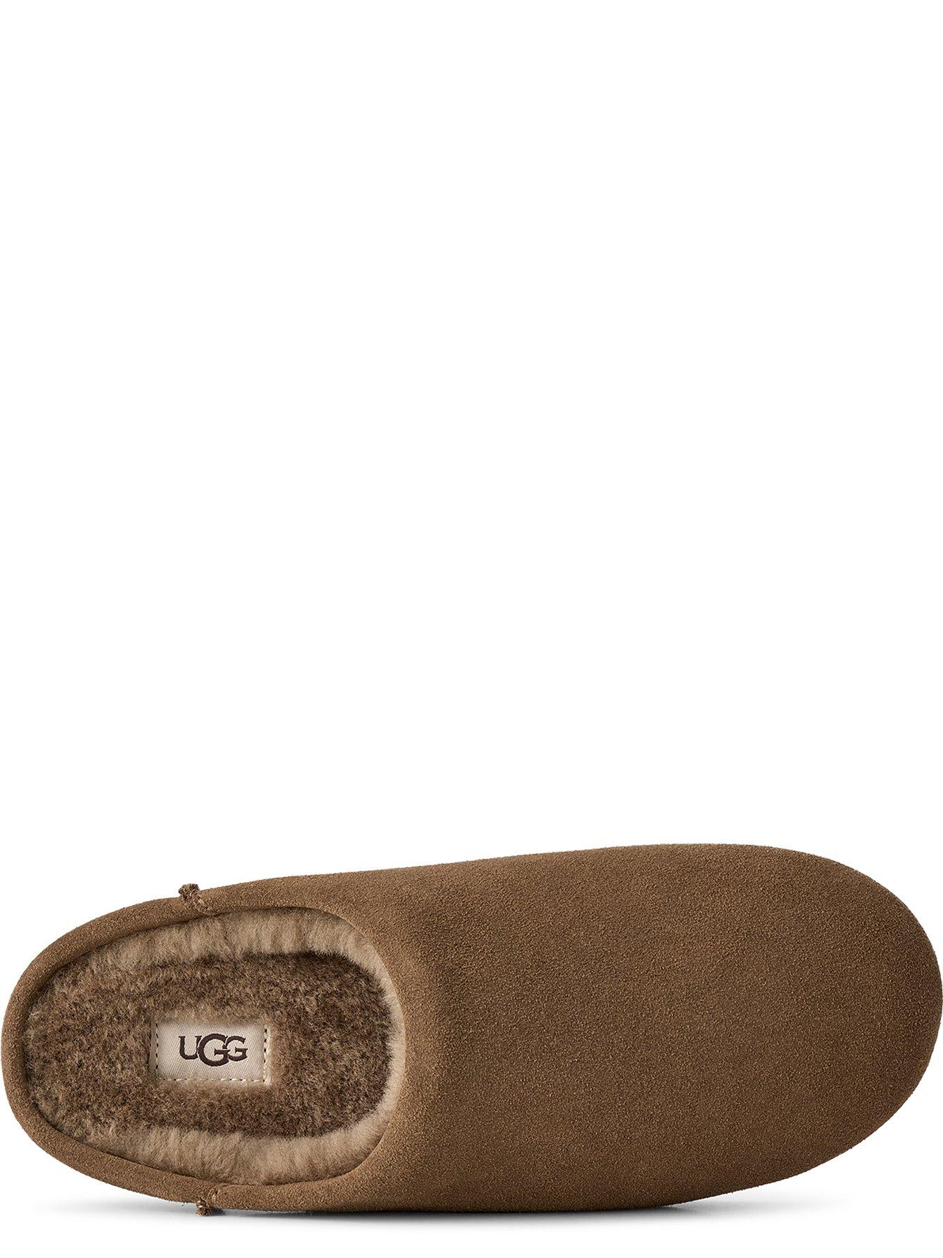 Image 4 of 6 of UGG Womens Elea Cow Suede Slip-On Mule Slippers - Light Bronze