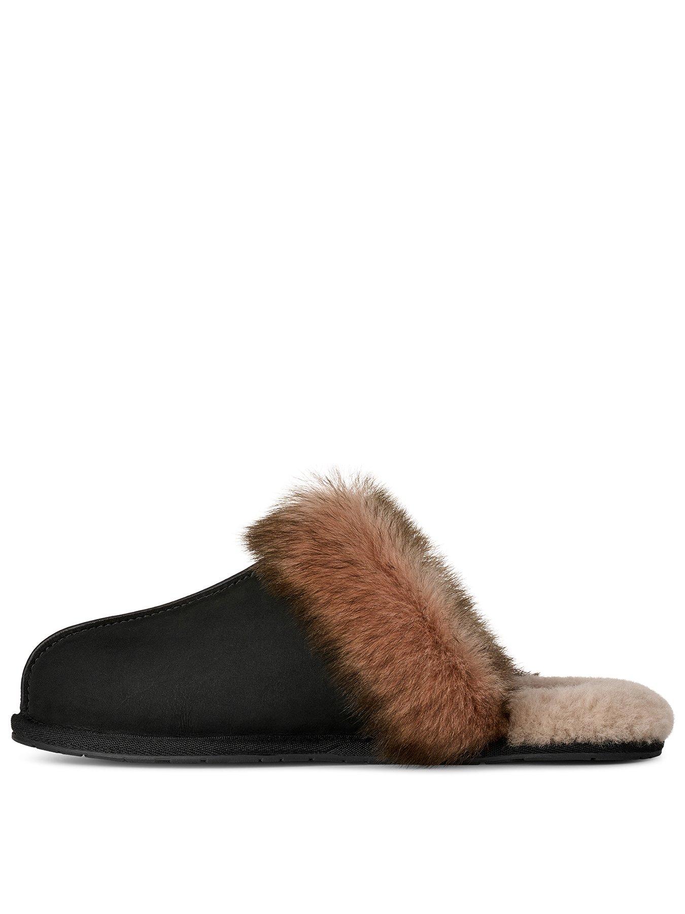 UGG Womens Scuffette Nubuck - Black