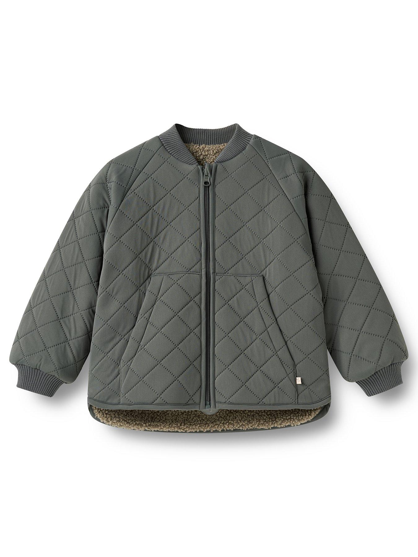 Wheat Boys Reversible Thermo Fleece Jacket - Dark Grey