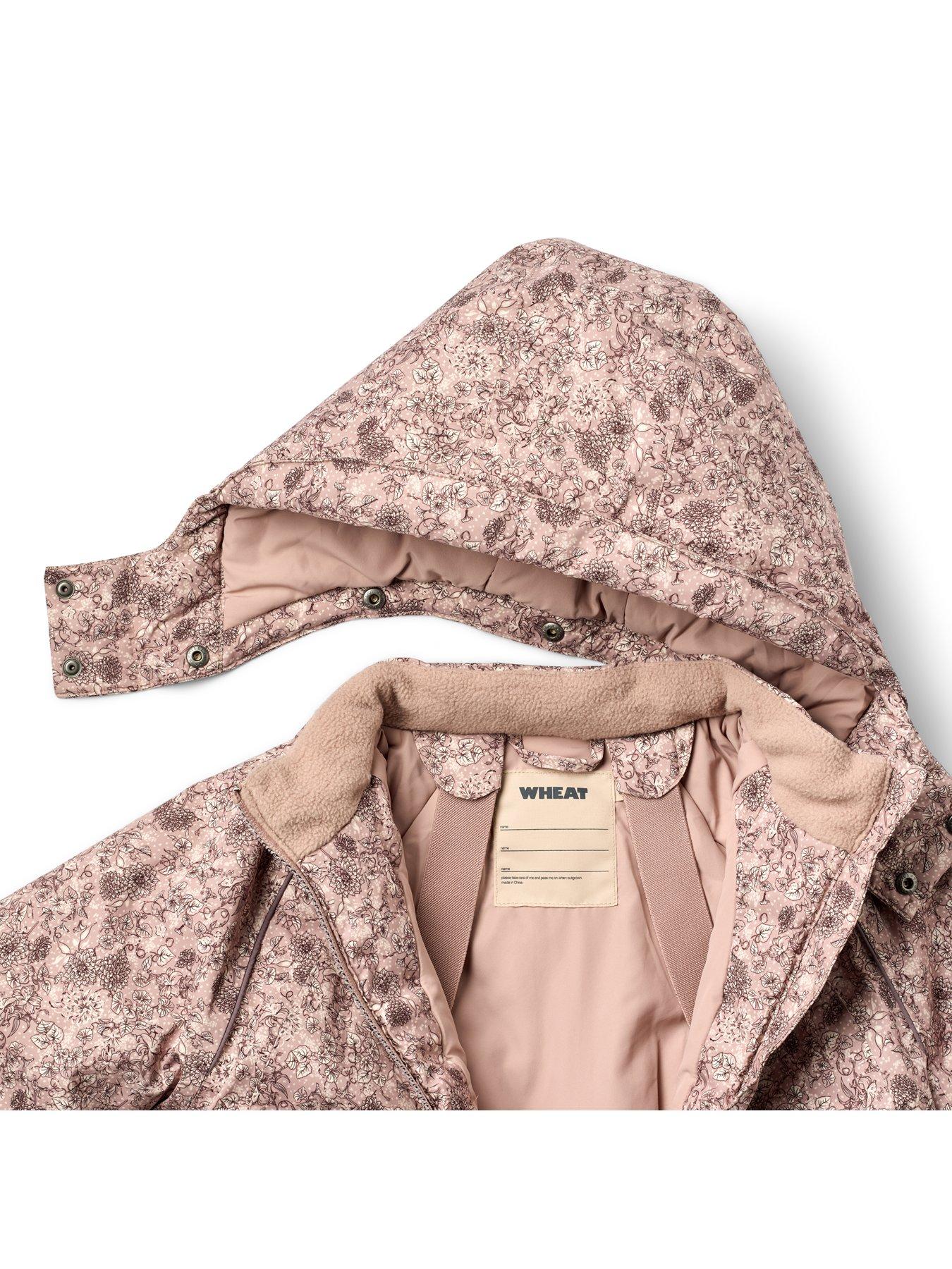 Image 4 of 7 of Wheat Girls Floral Ski Jacket - Pink